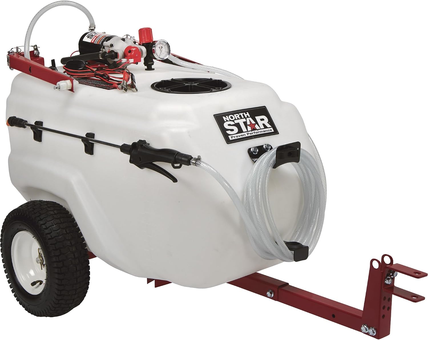 NorthStar 31-Gallon Tow-Behind Boom/Spot Sprayer, 2.2 GPM, 12V, 70 PSI | NSQ on-demand pump, Spring-loaded breakaway boom, Wide-area coverage