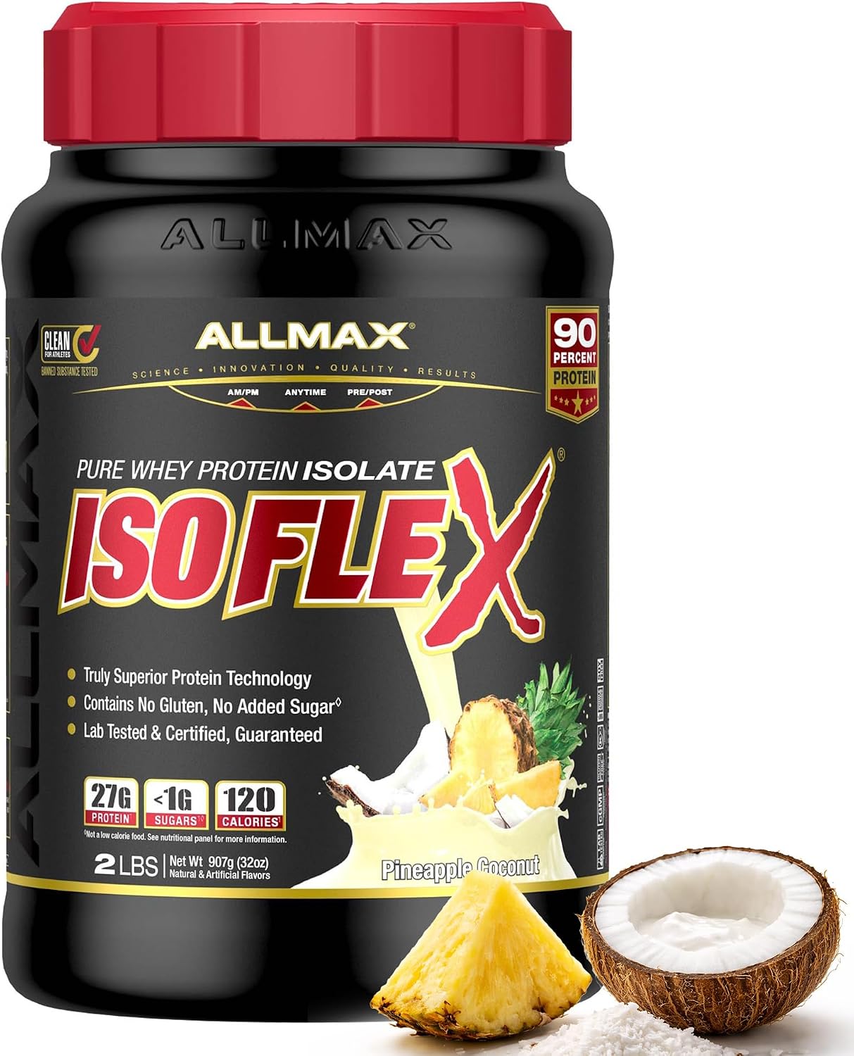ALLMAX ISOFLEX Whey Protein Isolate, Chocolate Peanut Butter, 5 lb