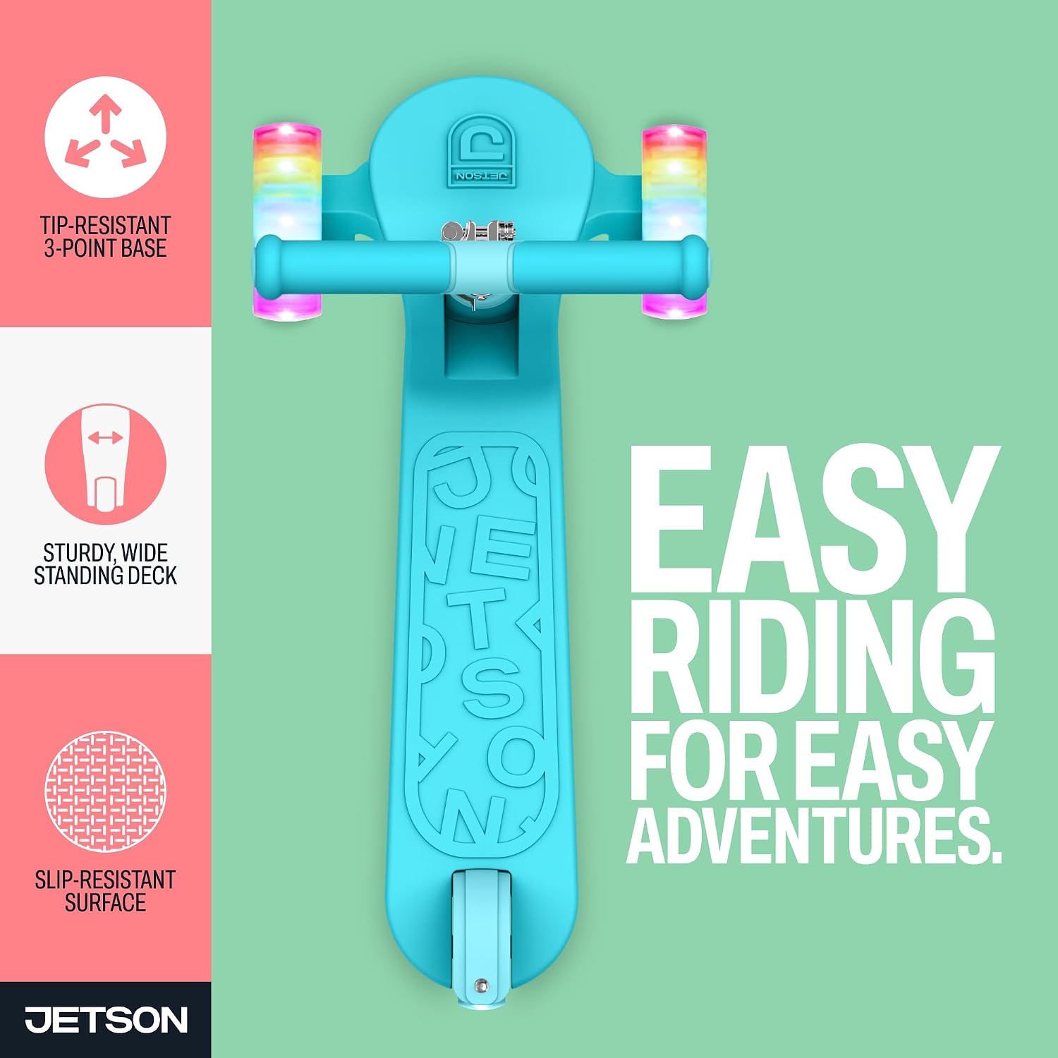 Jetson Scooters - Jupiter Mini Kick Scooter, Foldable, Lightweight, Portable