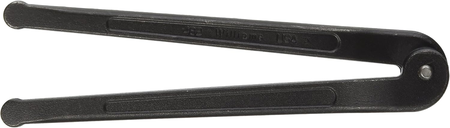 Williams JHW474 Adjustable Hook Spanner Wrench with Span Diameter of 2 to 4-3/4-Inch, Ideal for Adjusting Collars, Lock Nut Rings, and Bearings