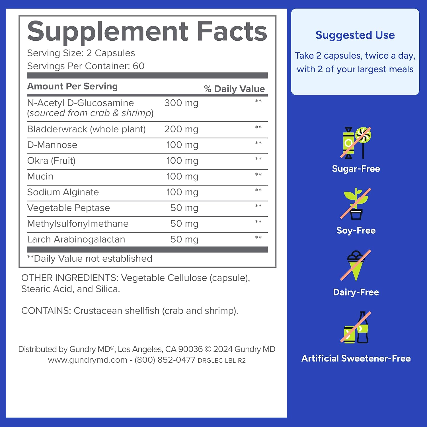 Gundry MD® Lectin Shield Gut Health & Digestion Supplement, 30 Servings
