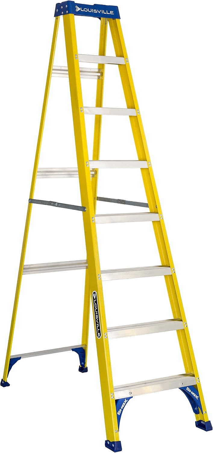 Louisville Ladder 5-Foot Fiberglass Step Ladder, 250-Pound Load Capacity, Type I, FS2005