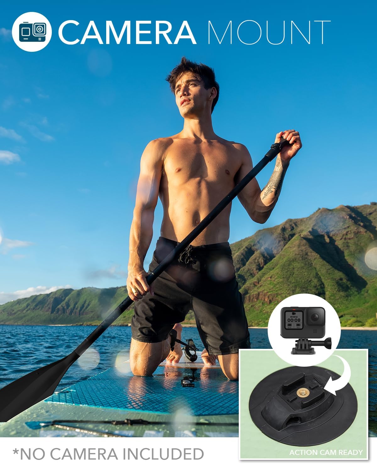DAMA Inflatable Stand Up Paddle Boards for Adults w/Sup Board Accessories Hand Pump 4pcs Kayak Floating Paddle | Wide Stance