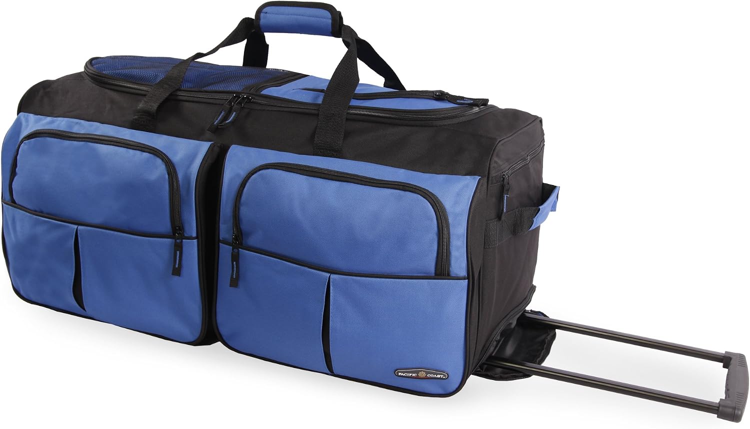 Pacific Coast Unisex 30" Large Rolling Duffel Bag, Red, One Size