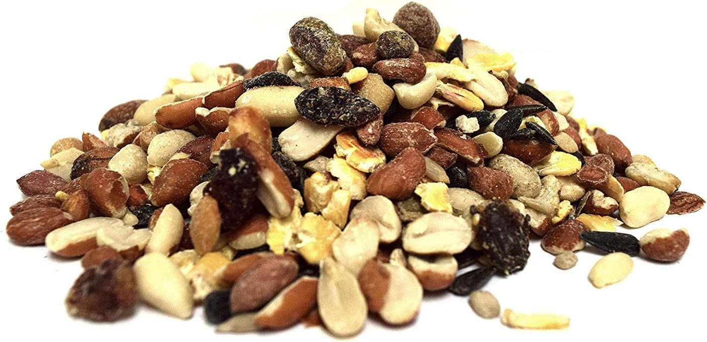 Lyric Fruit and Nut Wild Bird Seed - High Energy Wild Bird Food Mix - Attracts Woodpeckers, Chickadees & Other Songbirds -5 lb. Bag | Attracts Woodpeckers, Chickadees and other songbirds
