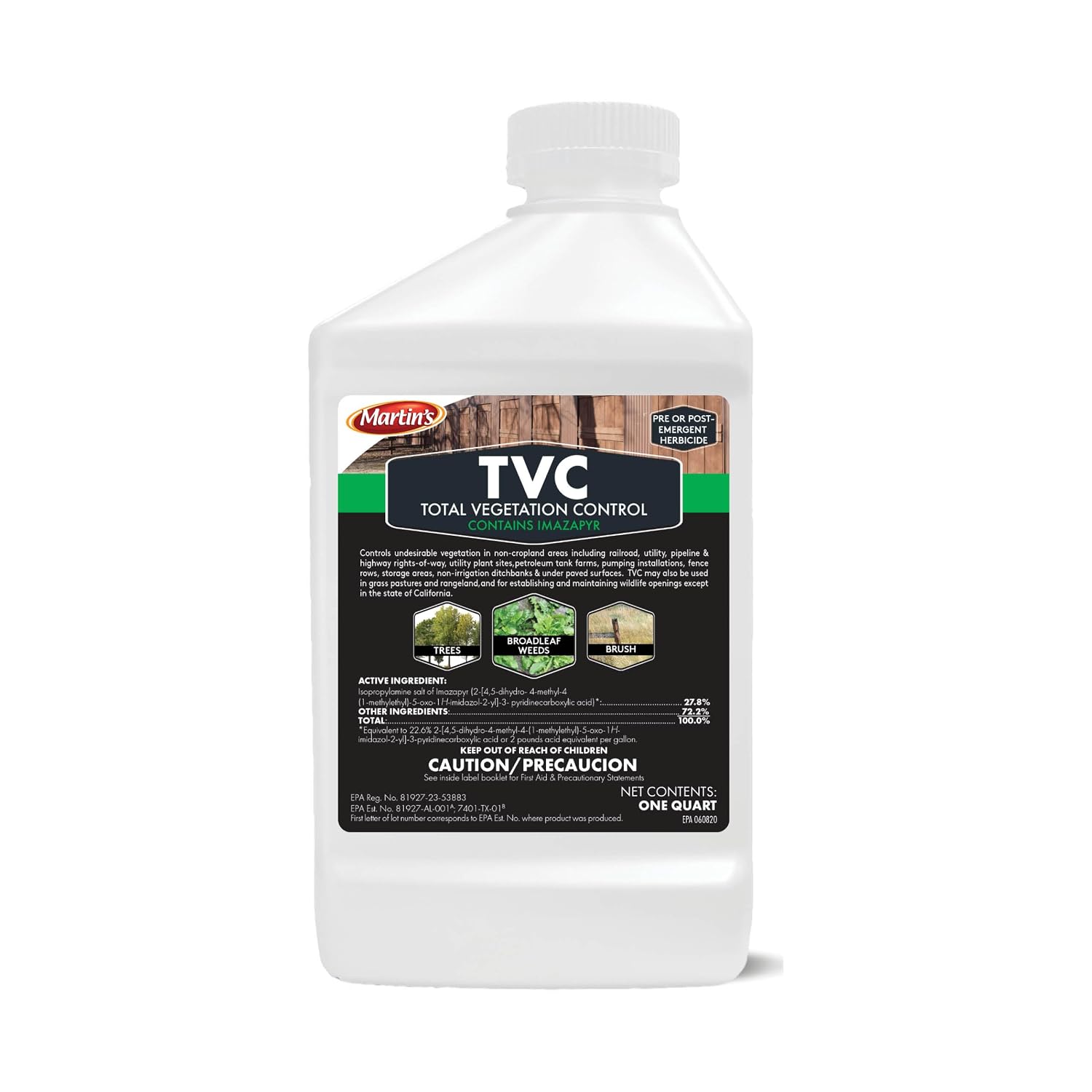 Control Solutions TVC Total Vegetation Control, Concentrate Herbicide - 32oz
