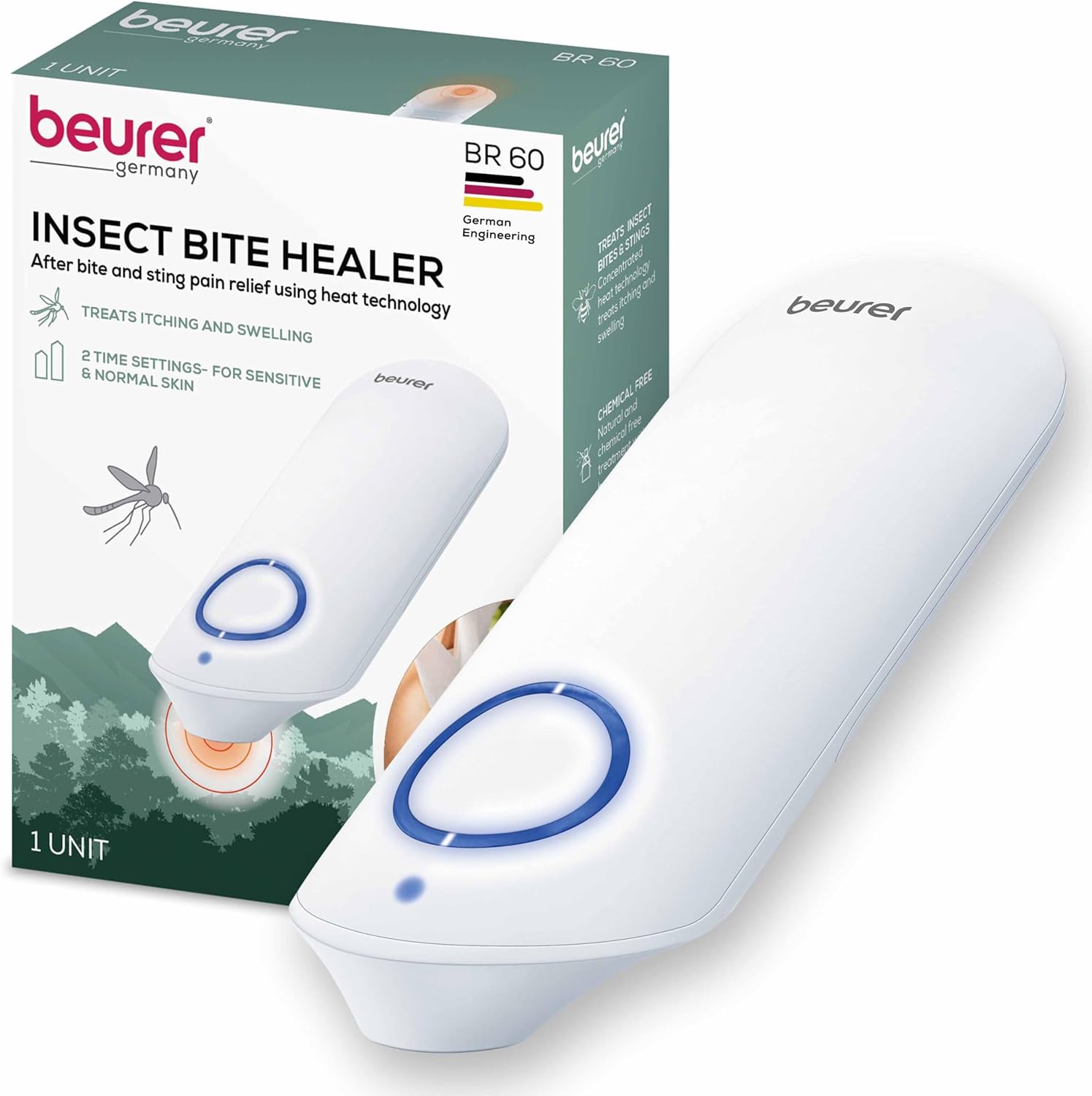 Beurer BiteX Original Insect Sting & Bite Relief BR60, Chemical-Free