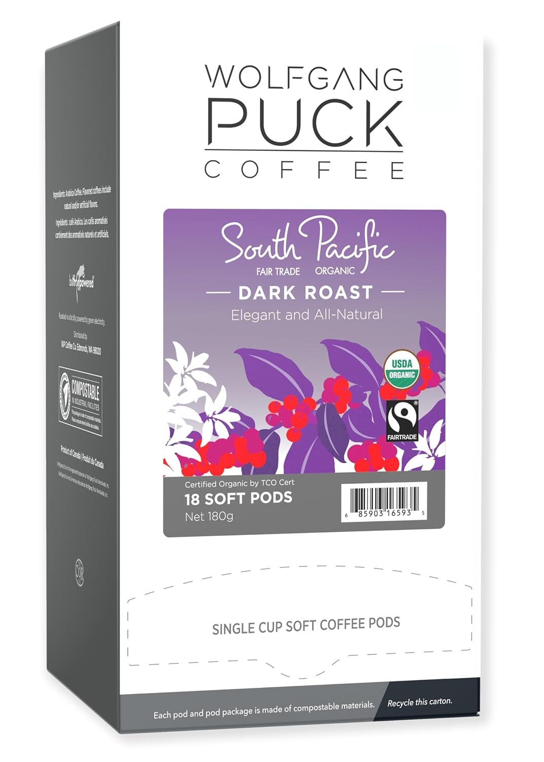 Wolfgang PuckCoffee, Caramel Cream, 9.5 Gram Soft Pods, 18 Count (Pack of 1)