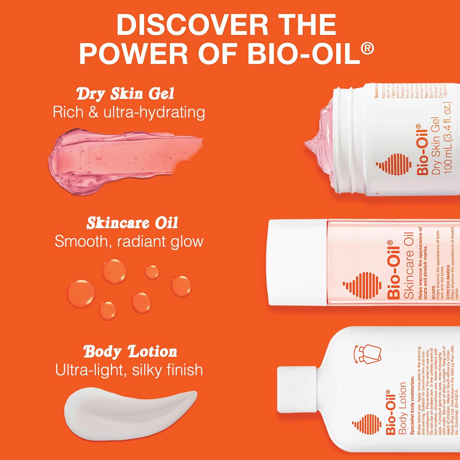 Bio-Oil Skincare Body Oil Serum, Scars & Stretch Marks, 6.7 fl oz | Dermatologist Recommended, Vitamin E & A, Dry & Sensitive Skin, Non-Comedogenic, Face and Body, Scar Treatment