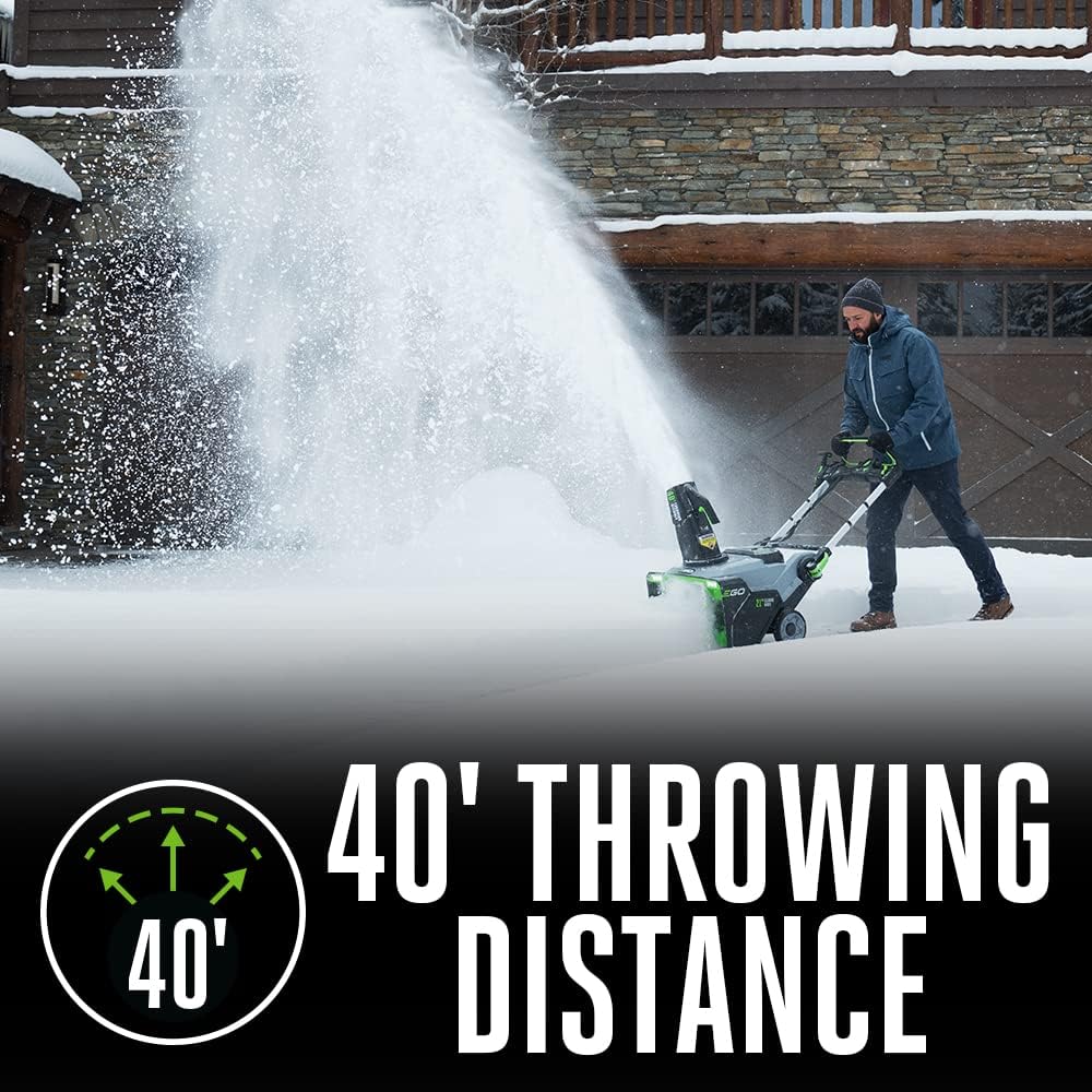 EGO SNT2405 24" Cordless Snow Blower Kit, Self Propelled, w/ 2 7.5Ah Batteries
