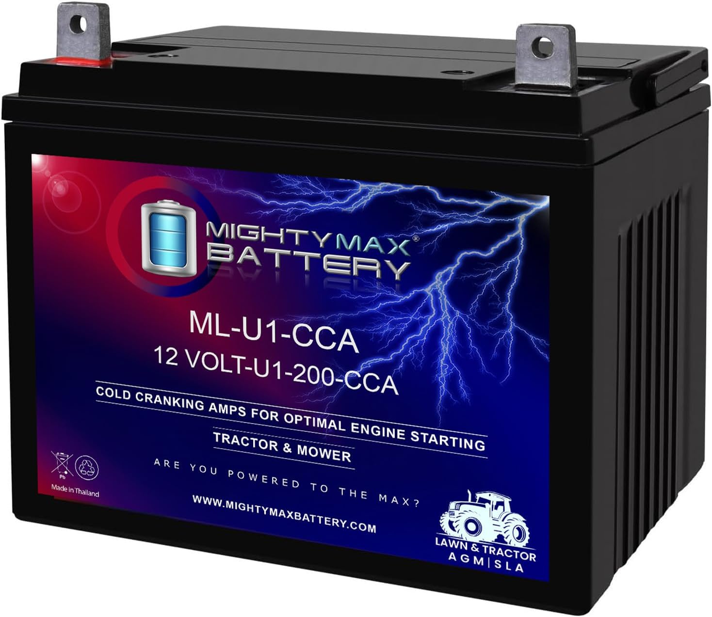 Mighty Max Battery ML-U1 12V 200CCA Battery for Craftsman 25780 Lawn Tractor and Mower