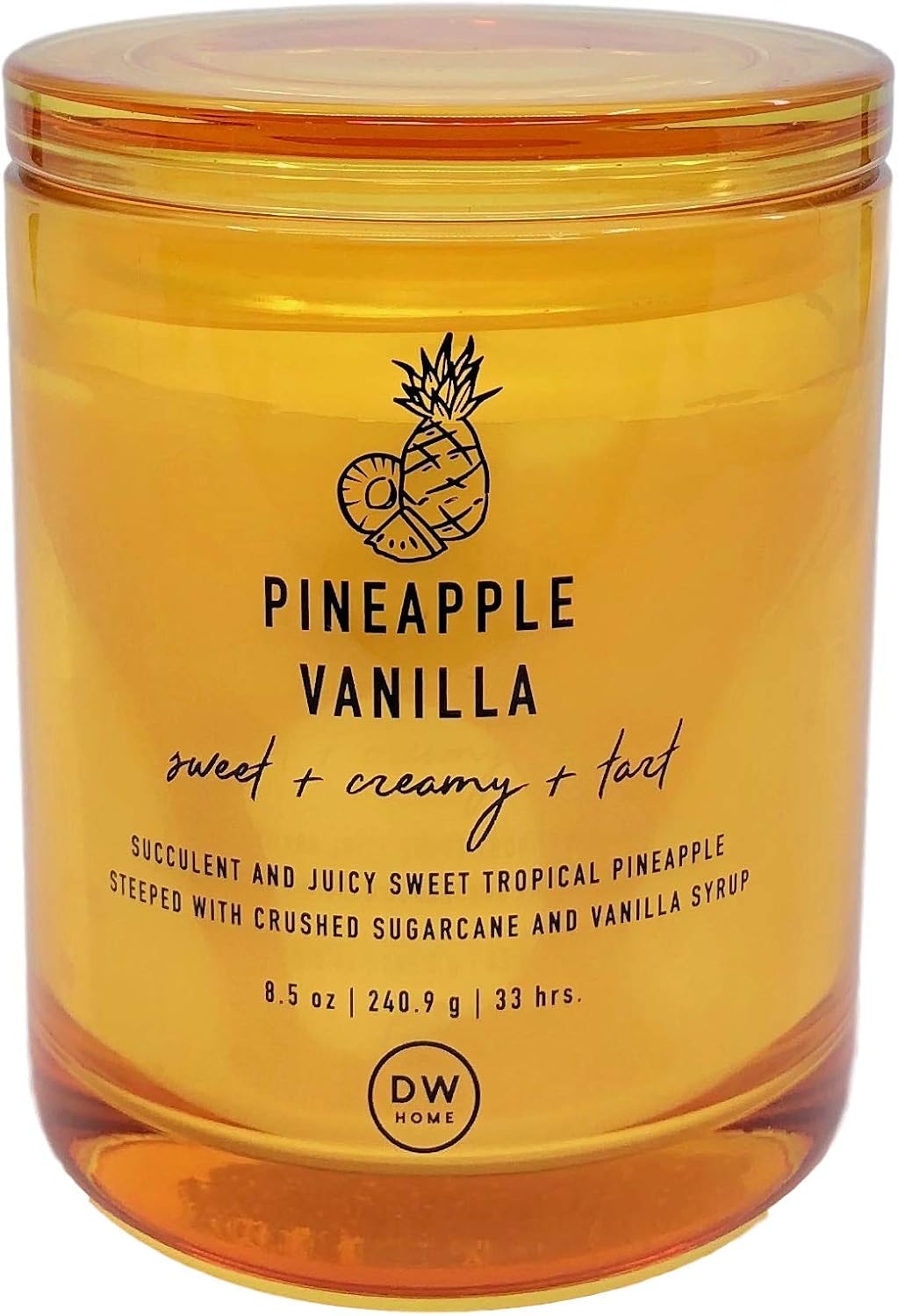 Pineapple Vanilla Scented Candle