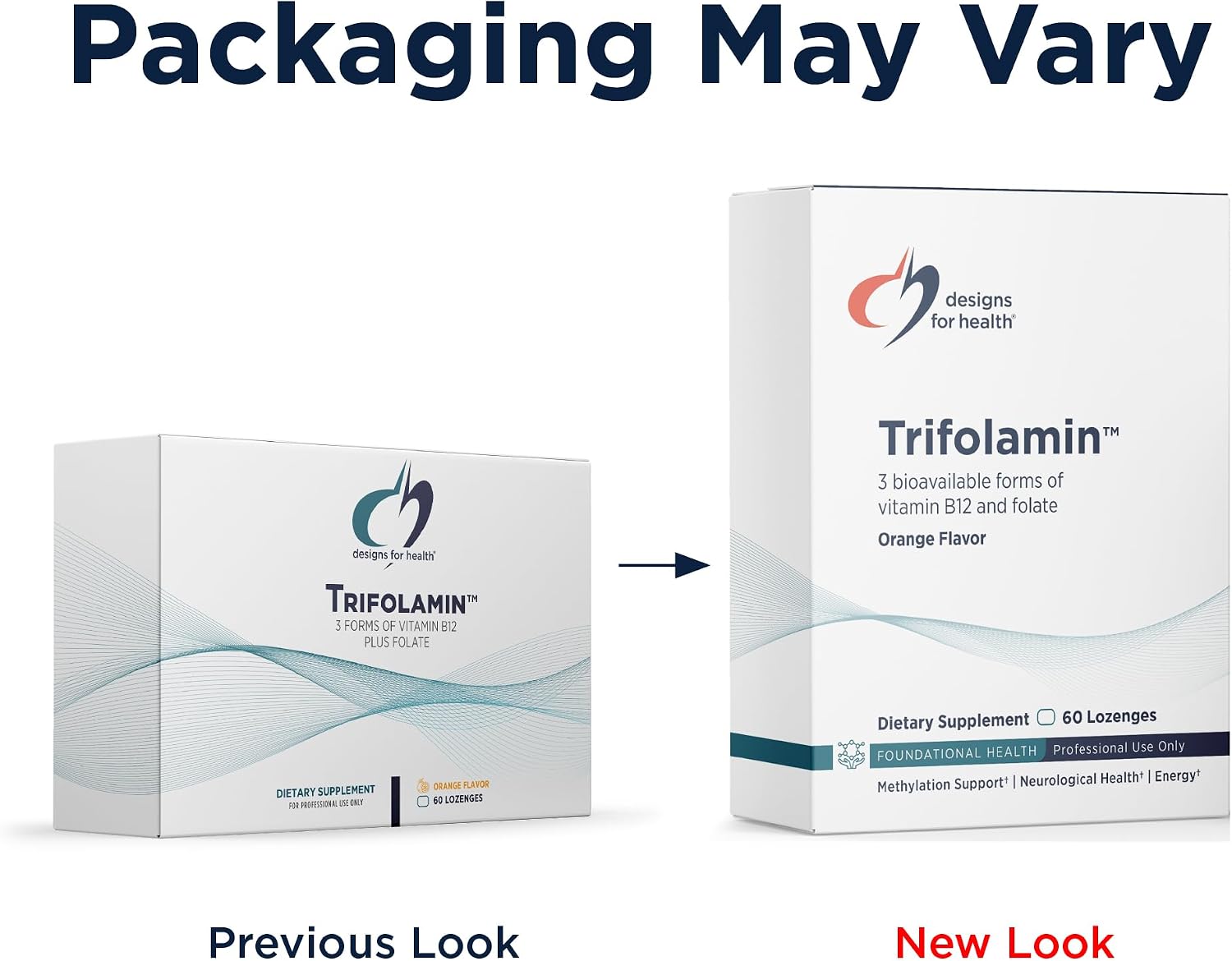 Designs for Health Trifolamin B12 + Folate Lozenges - 3000mcg B12 (Three Forms) + MTHF Methylfolate Supplement - Delicious Orange Flavor