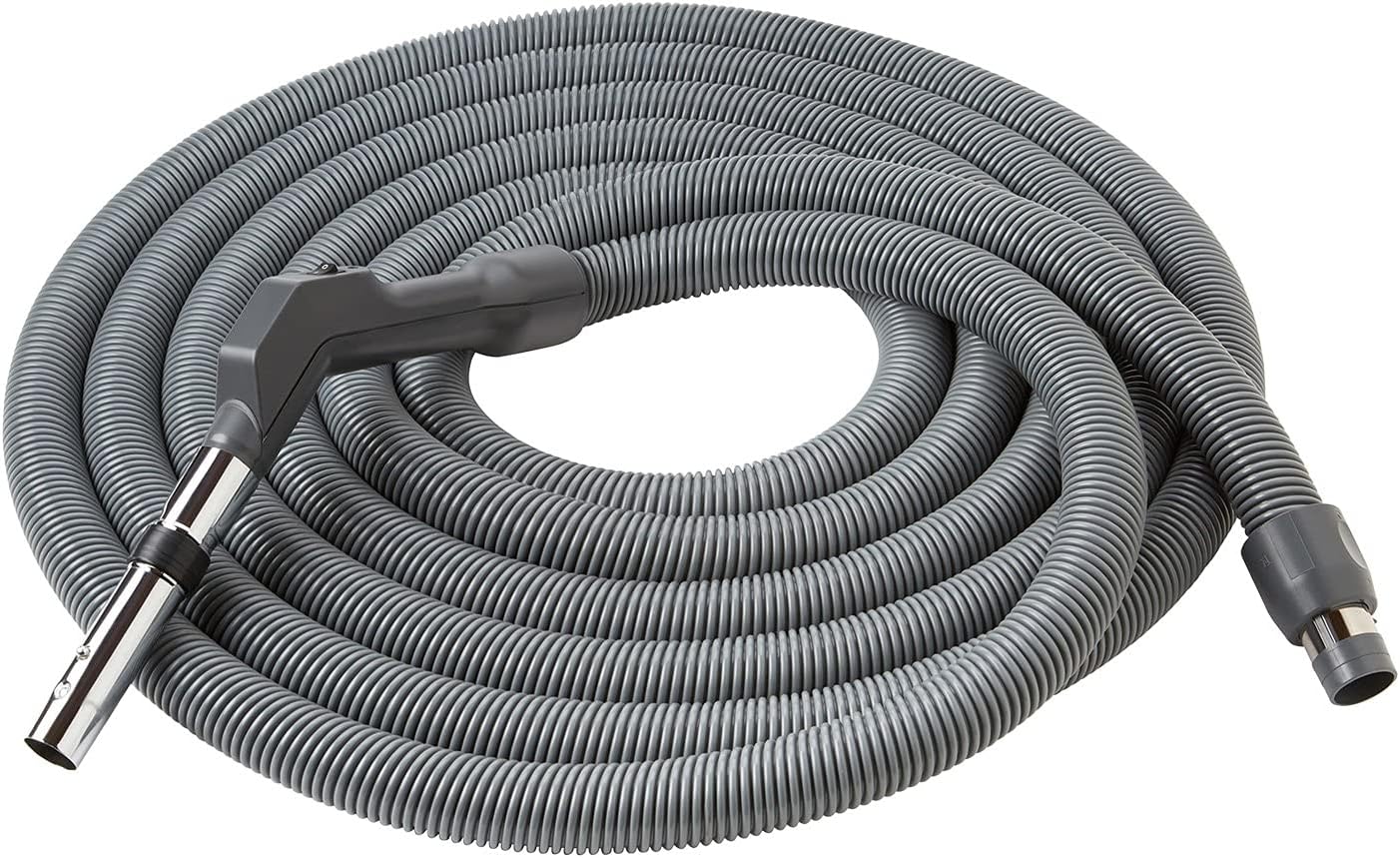 Broan-NuTone CH230L High Performance Wire-Reinforced Vinyl Central Vacuum Hose, 42' Long, Dark Gray