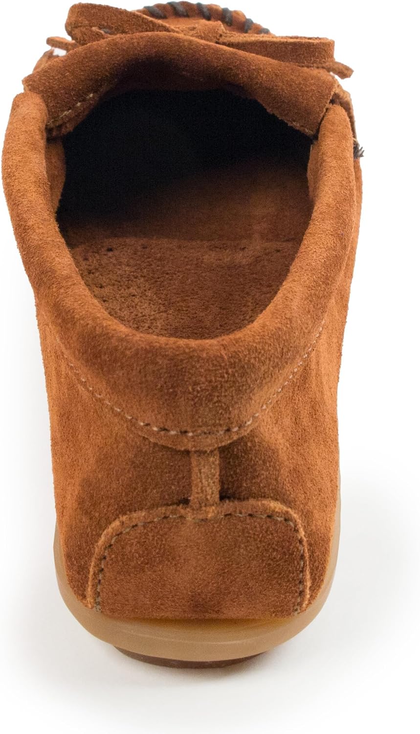 Minnetonka Women's Kilty Suede Hardsole Moccasin