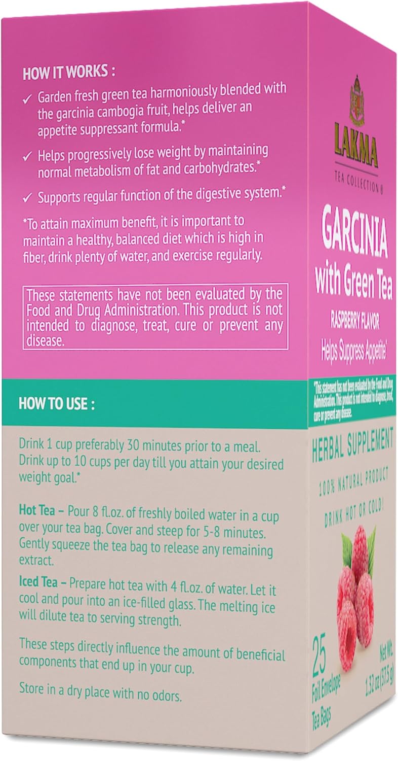 HYLEYS Lakma 14 Day Weight Loss Kit Green Tea - 42 Tea Bags