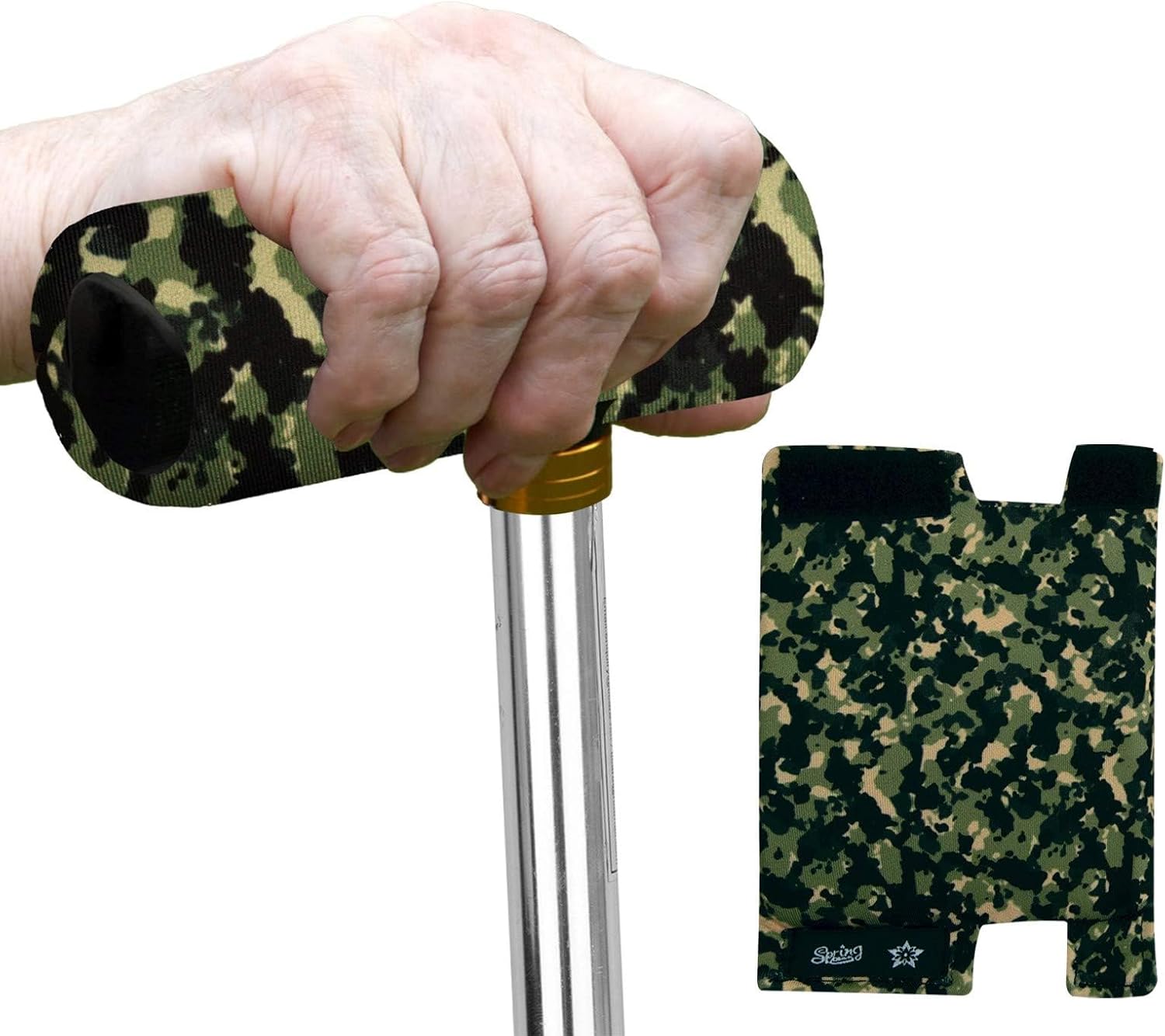 SPRING SEAON Cane Handle Pad Cover,T-Handle Grip Cushion for Walking Canes