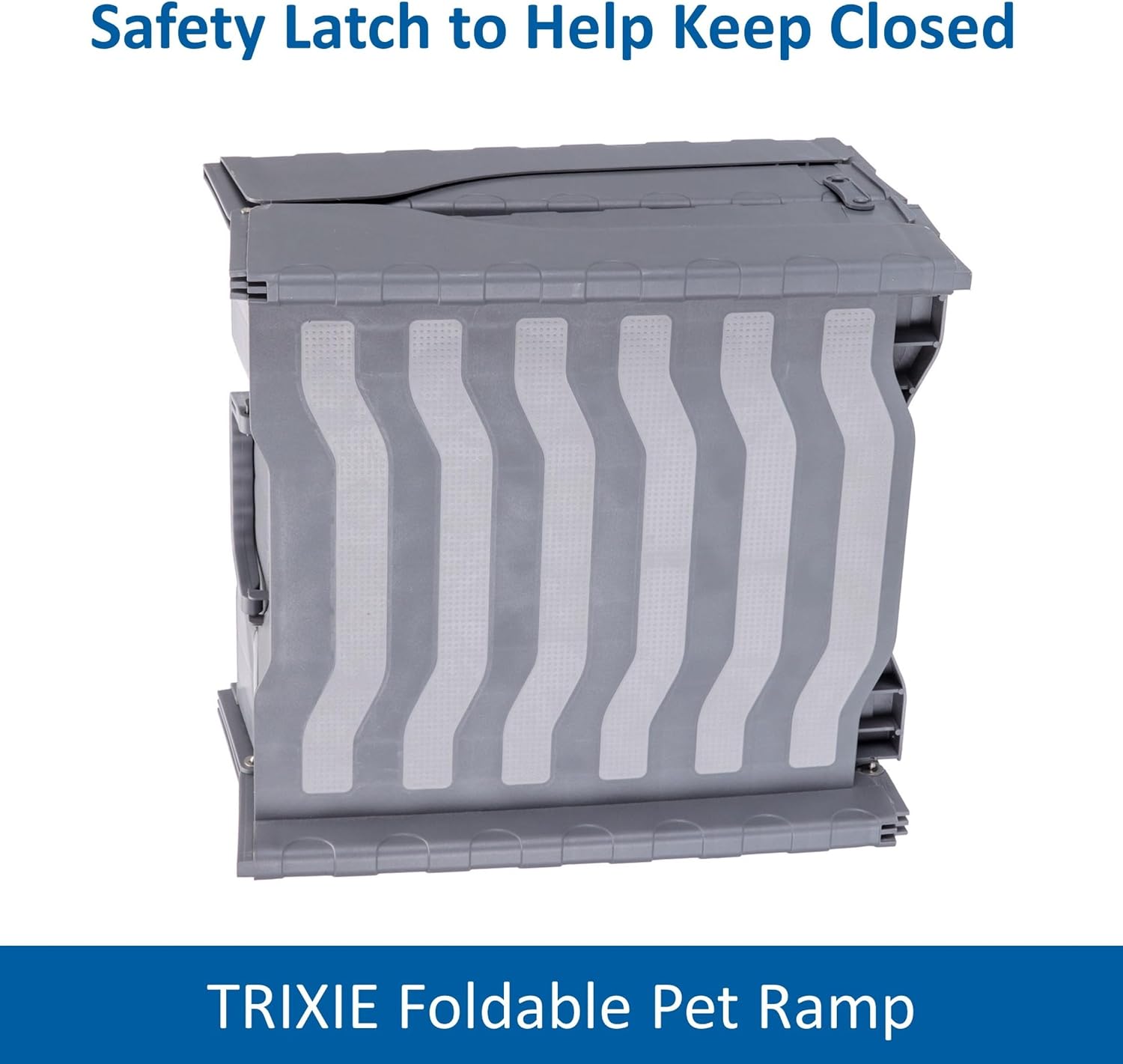 Trixie Folding Pet Ramp, Black | Folding Dog Ramp with High Traction Surface, Ideal for Cars and SUVs, Foldable, Easy to Store and Clean