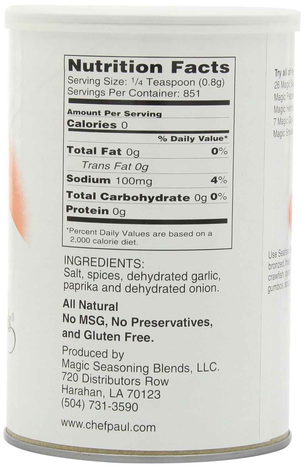 Chef Paul Seafood Magic Seasoning, 24-Ounce Canisters (Pack of 2)