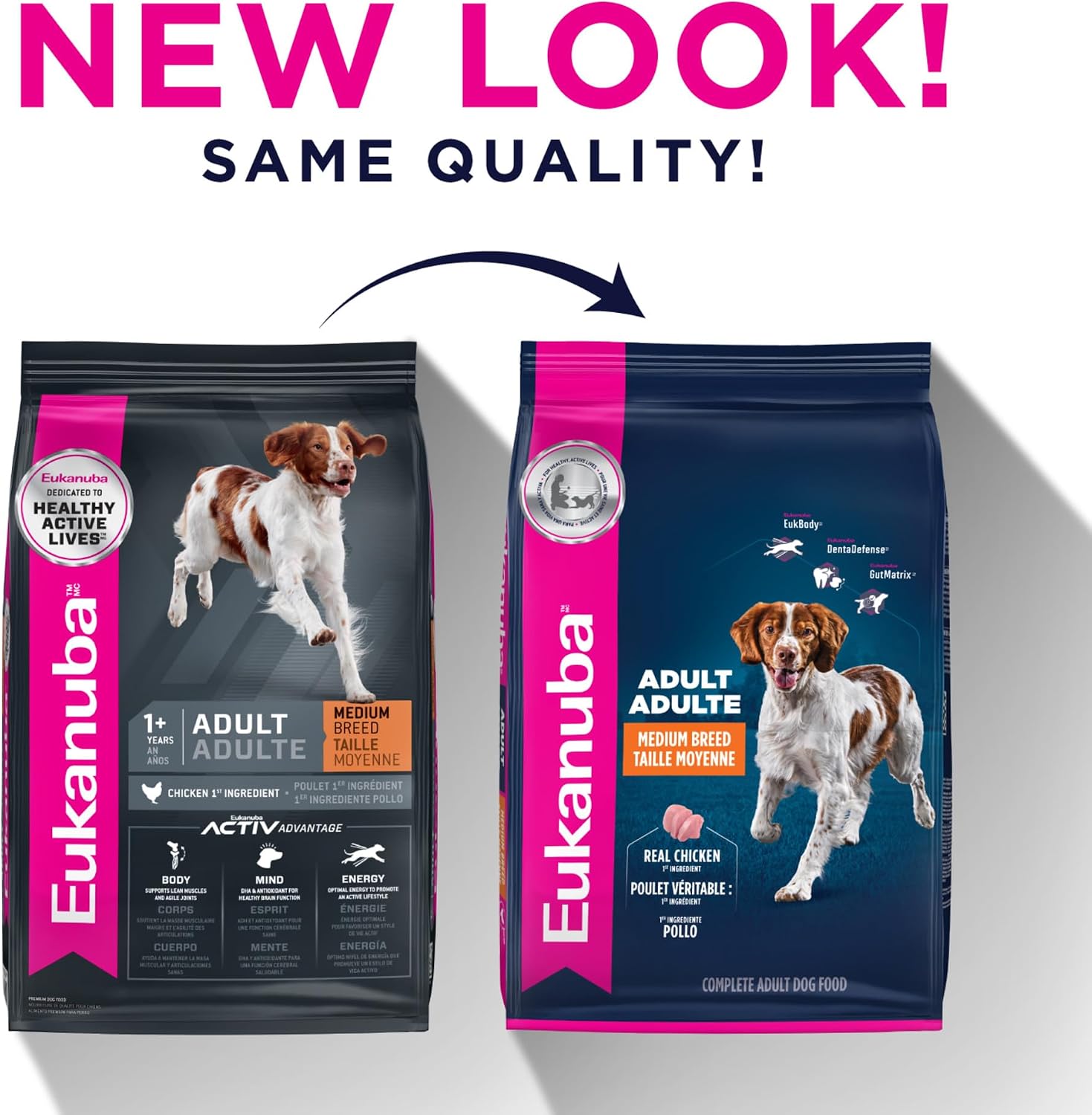 Eukanuba Adult Medium Breed Dry Dog Food, 35 lb bag.