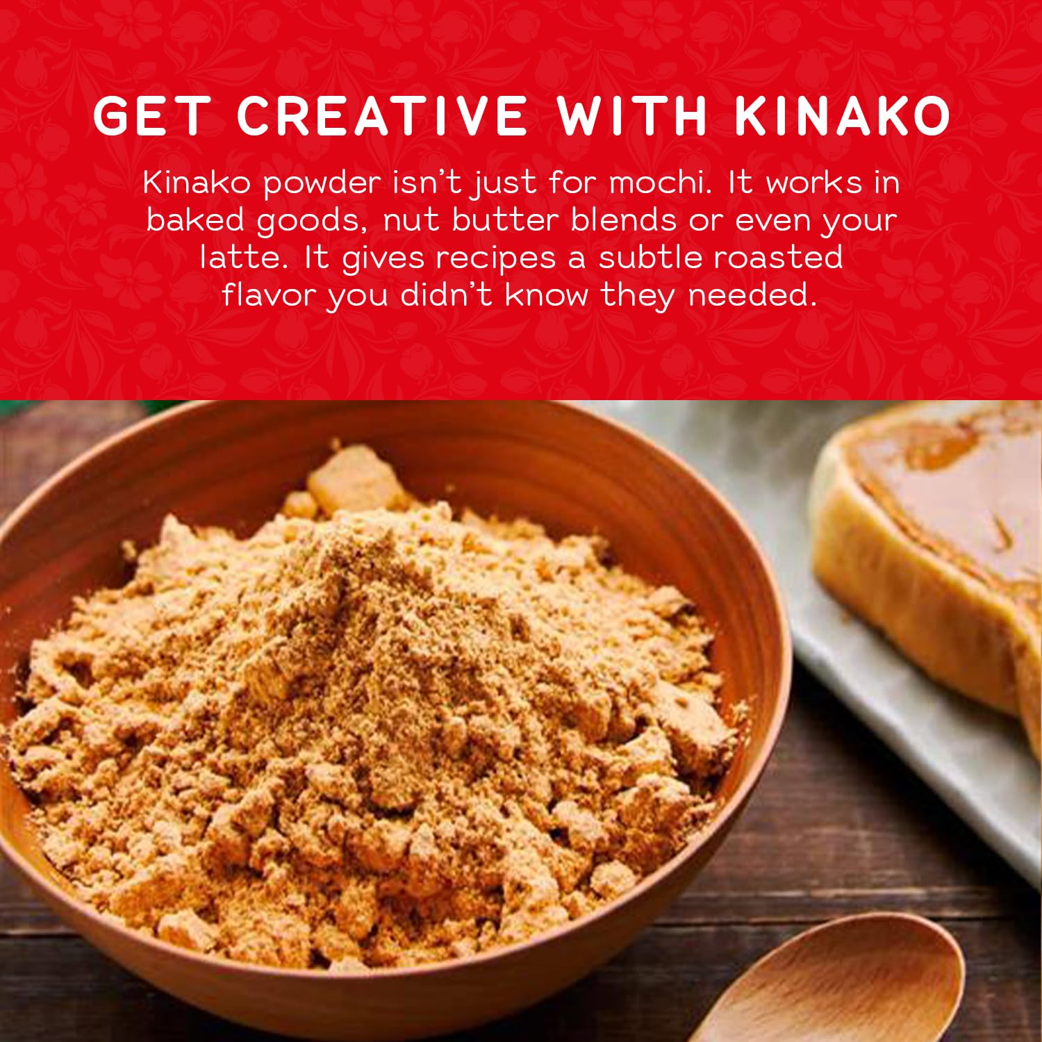 Shirakiku Kinako Japanese Roasted Soybean Flour - Additive-free Soybean Flour, Superfine Texture, Ideal for Baking & Cooking, 5 OZ (Pack of 1)