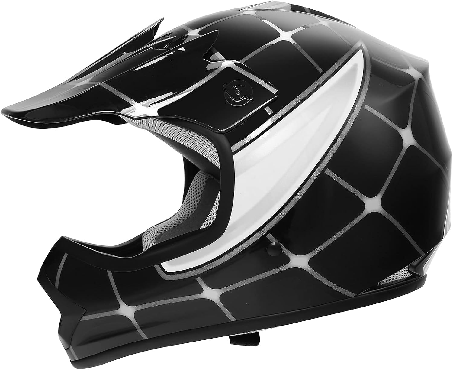 SLMOTO ATV Helmets for Kids Youth DOT Motocross Offroad Street Helmet Motorcycle Blue Helmet Dirt Bike Motocross Helmet+Goggles+Gloves