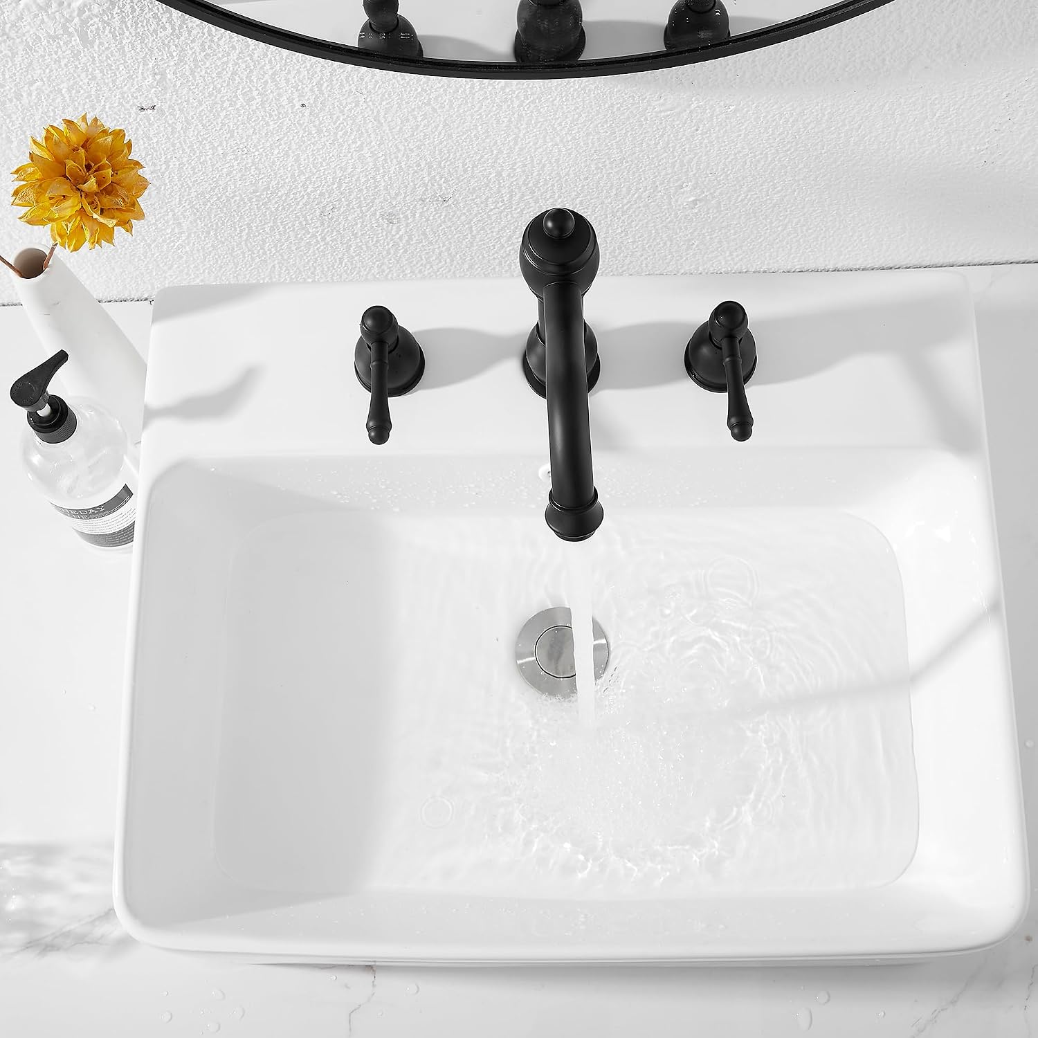 Oil Rubbed Bronze Bathroom Faucet Single Handle One Hole