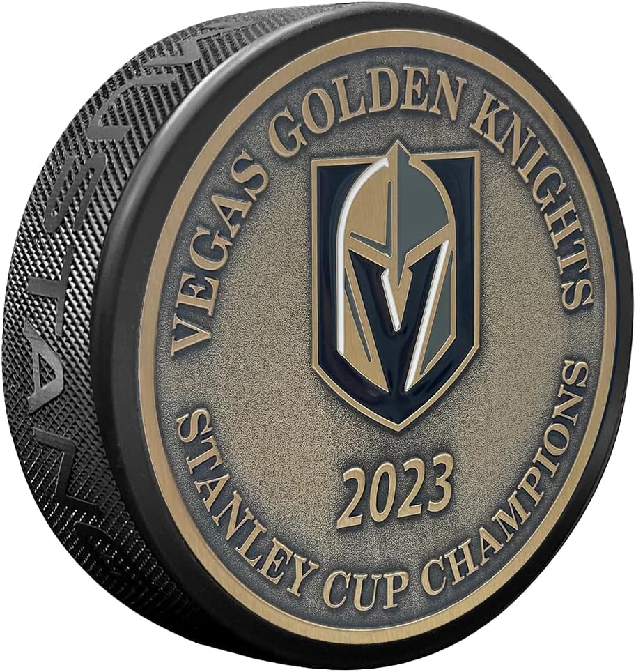 Sports Decor Stanley Cup Years Gold Medallion Puck