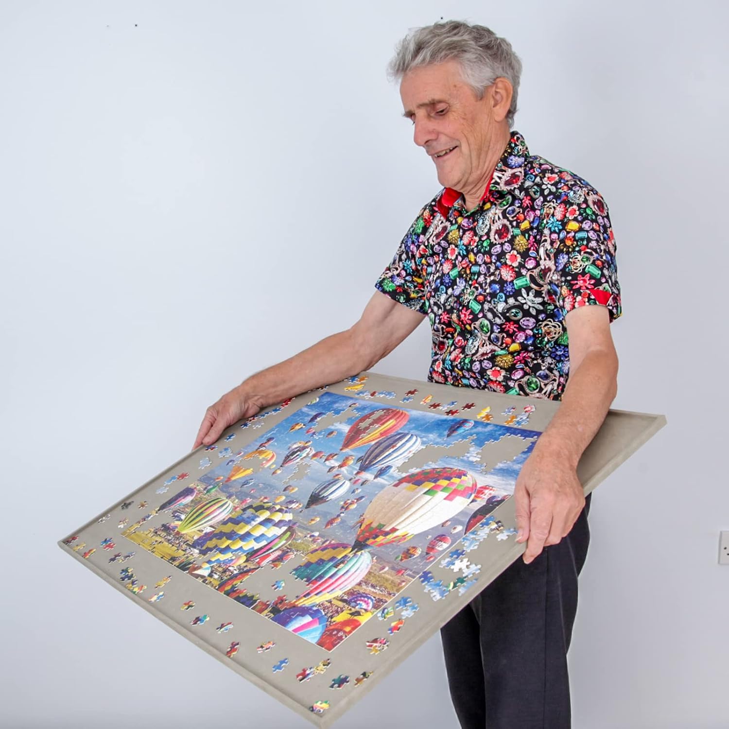 Jigthings – Jigboard 1500 – Jigsaw Puzzle Board for Puzzles up to 36” x 26”. Solid Board with Raised Edge for Most 1500 Piece Puzzles