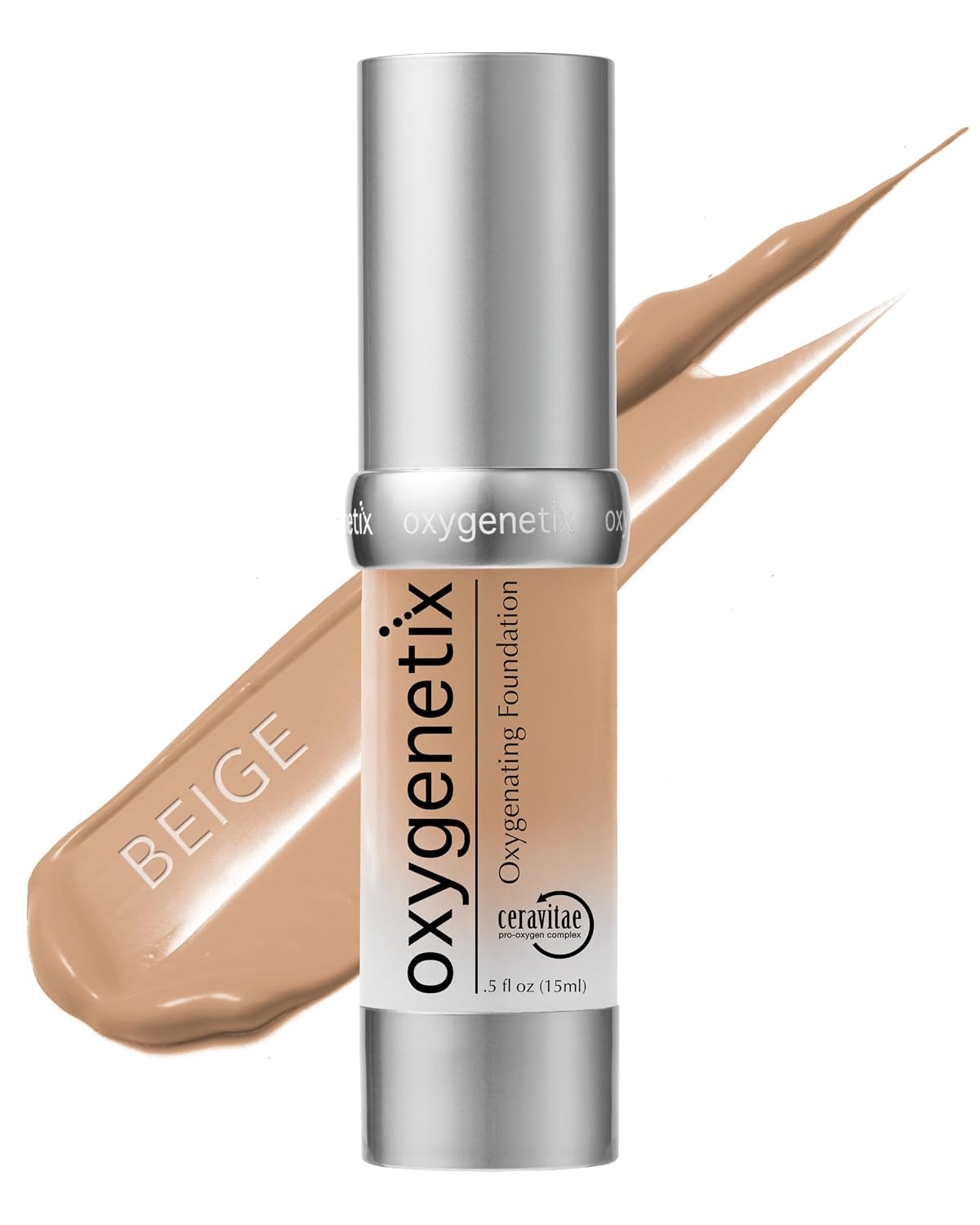 Oxygenetix Oxygenating Foundation – Pearl | Breathable Makeup, Buildable Coverage with Weightless Feel, Longwear Foundation, Safe for Sensitive or Laser-Treated Skin