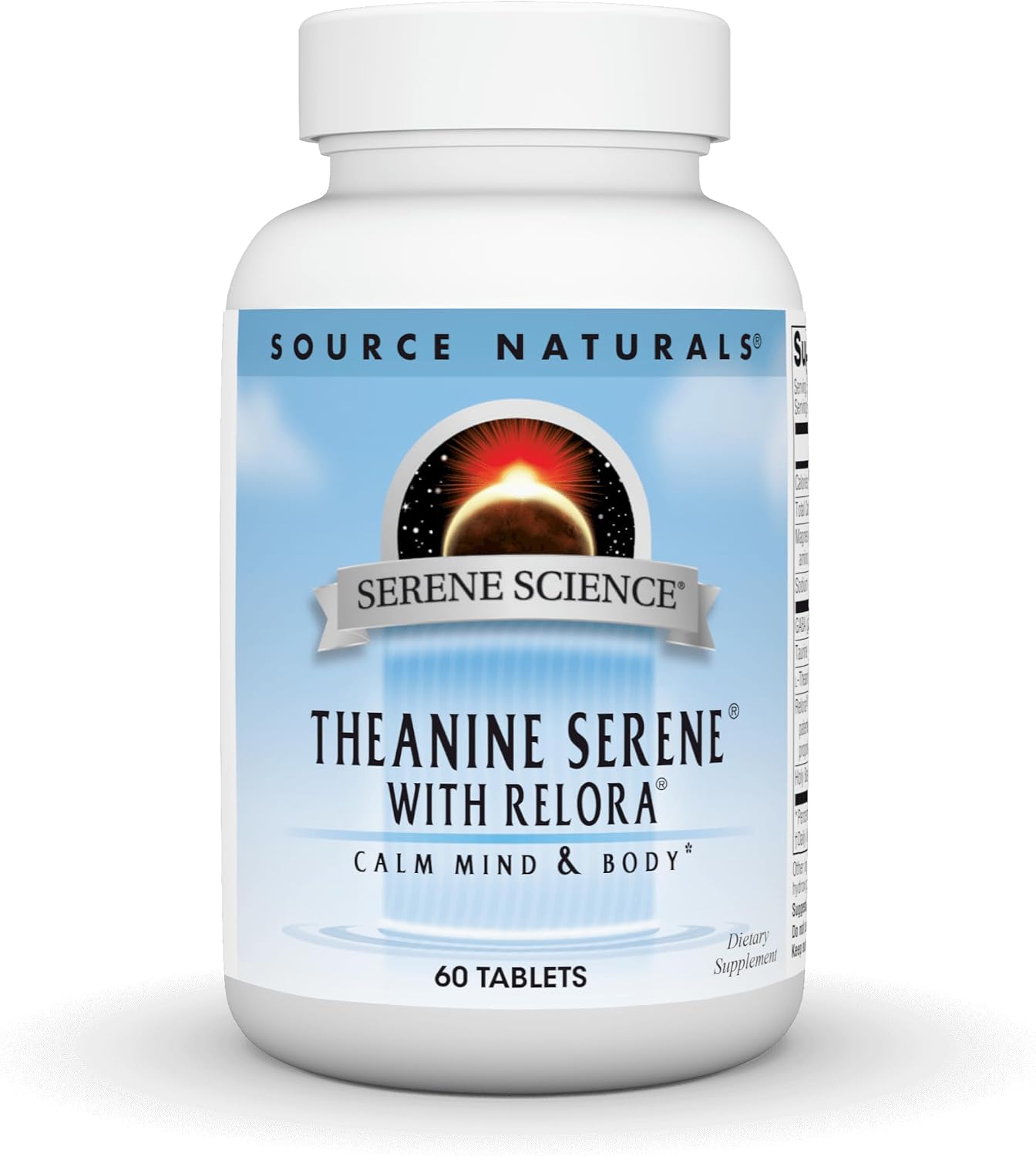 Source Naturals Theanine Serene with Relora, Calm Mind and Body* - 120 Tablets