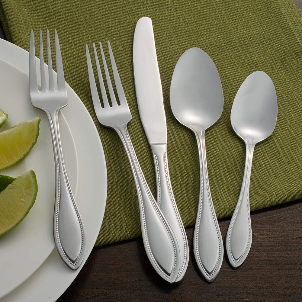 Pfaltzgraff Beckham 20-Piece Stainless Steel Flatware Set, Service for 4