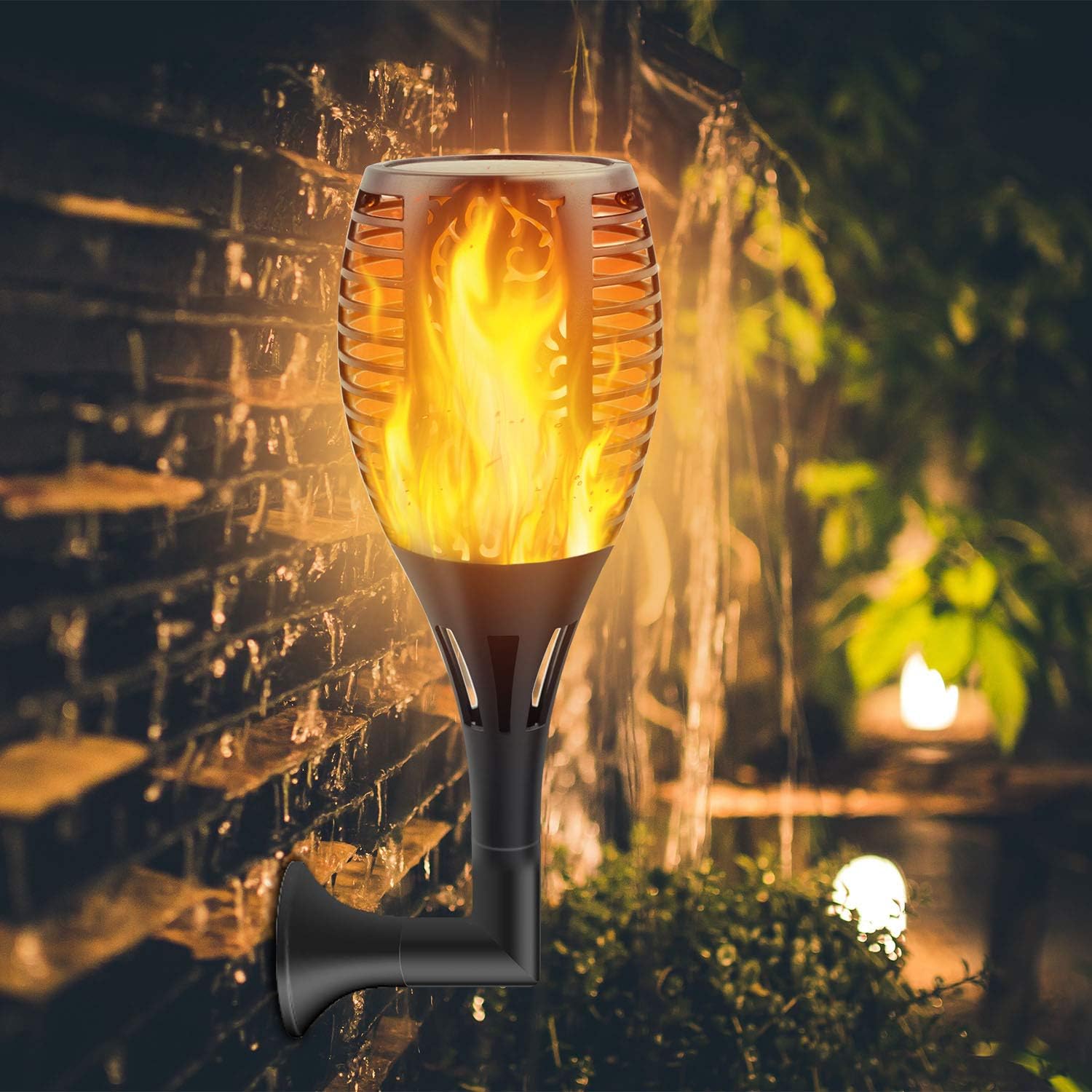 8Pack Flickering Solar Lights Outdoor Dancing Flame 3 Installation