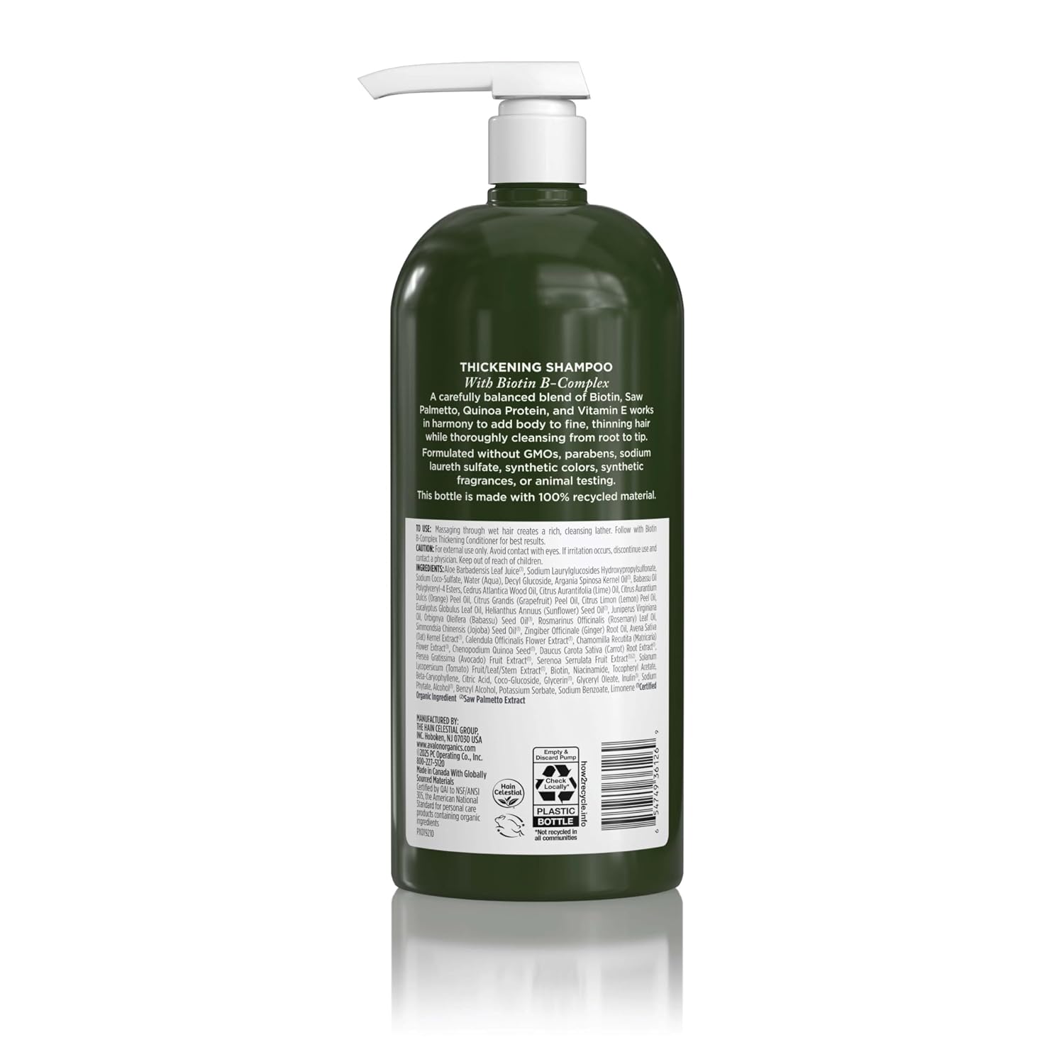 Avalon Organics Therapy Biotin B-Complex Thickening Shampoo, 32 oz