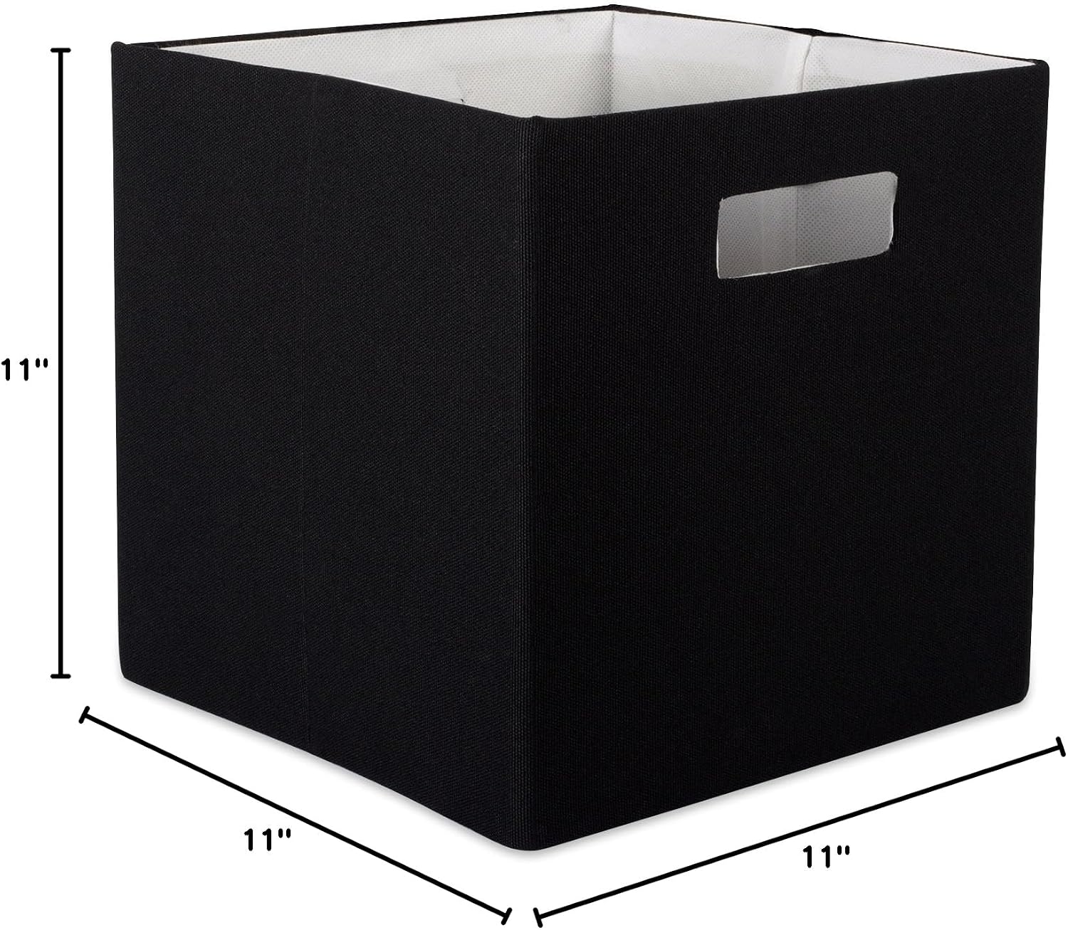 DII Fabric Storage Cube Organizer Bin 13x13x13 Foldable, Teal