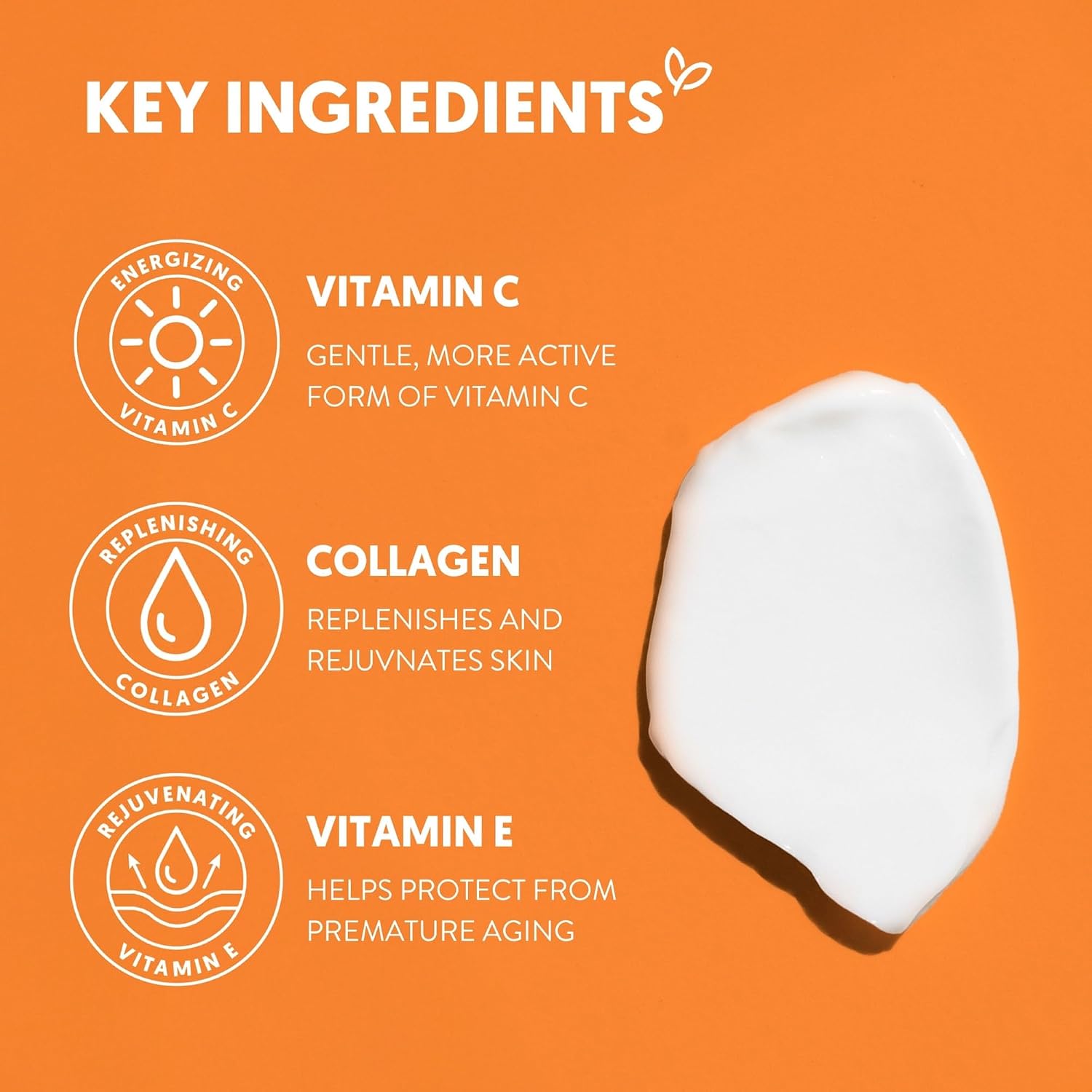 By Nature Vitamin C + Collagen Face Cream Cleanser - 7 oz