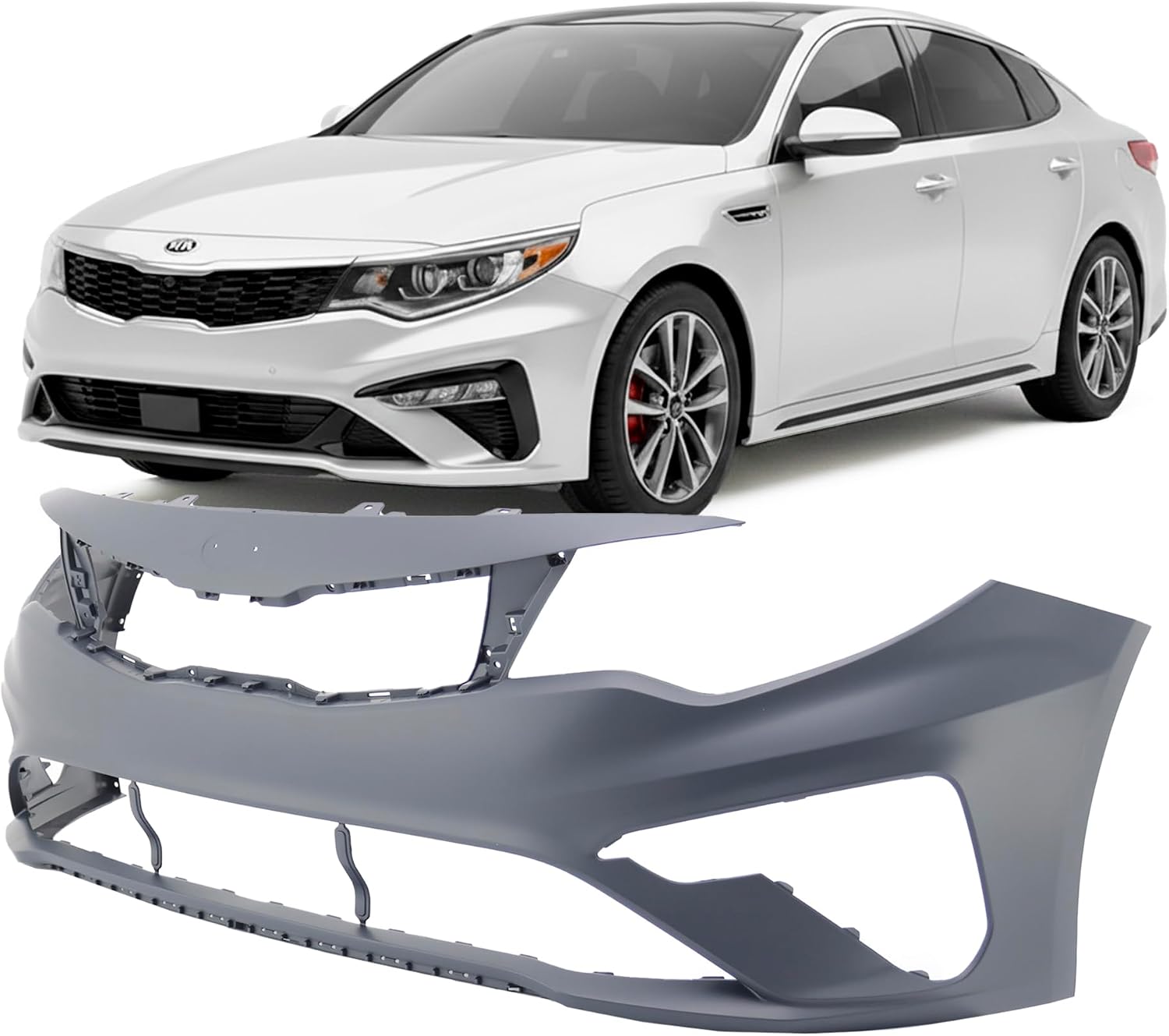 FitParts Compatible with Chevrolet Malibu 1997–2005 Front Bumper Cover