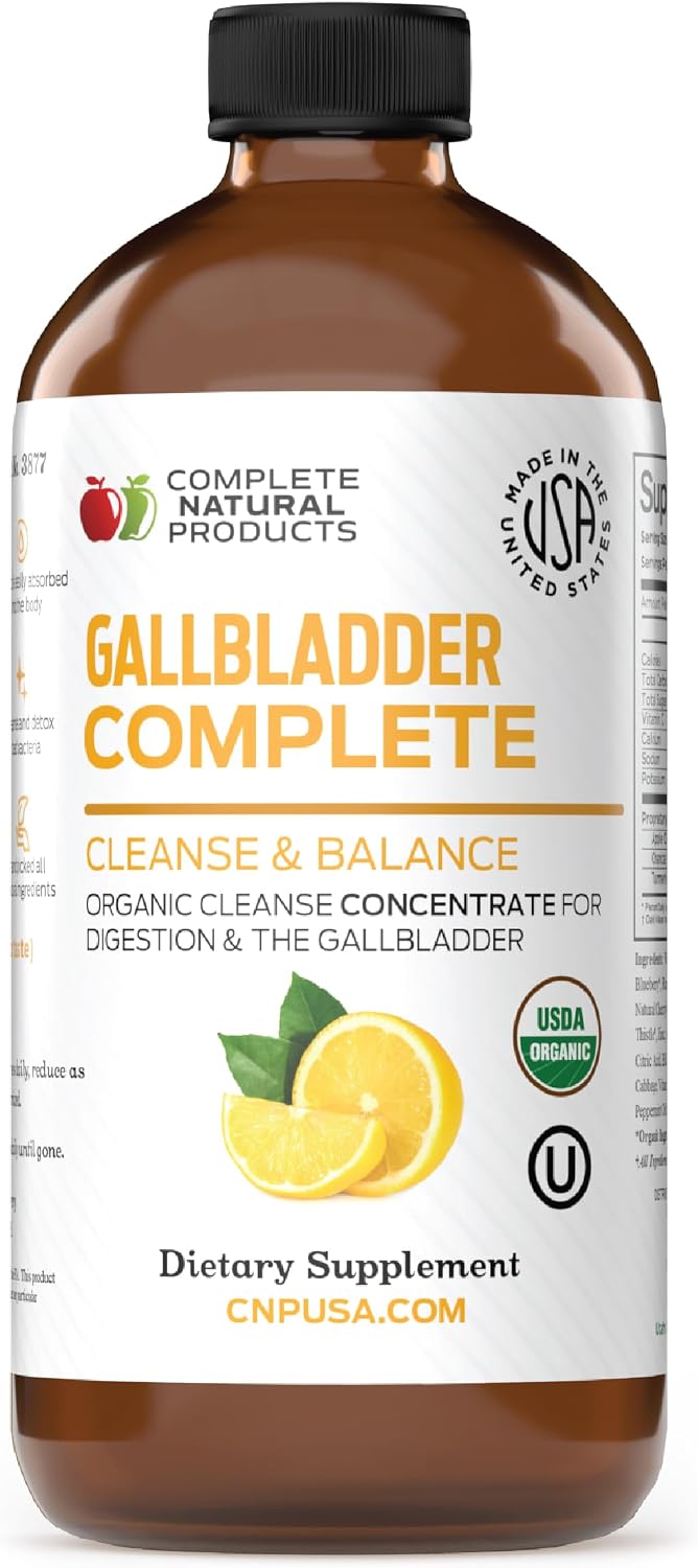 CNP | Gallbladder Stone Breaker Liquid 8oz - ACV Chanca Piedra Cleanse Aid | Organic gallbladder support liquid with apple cider vinegar, turmeric, lemon, hibiscus & chanca piedra for sludge cleanse aid