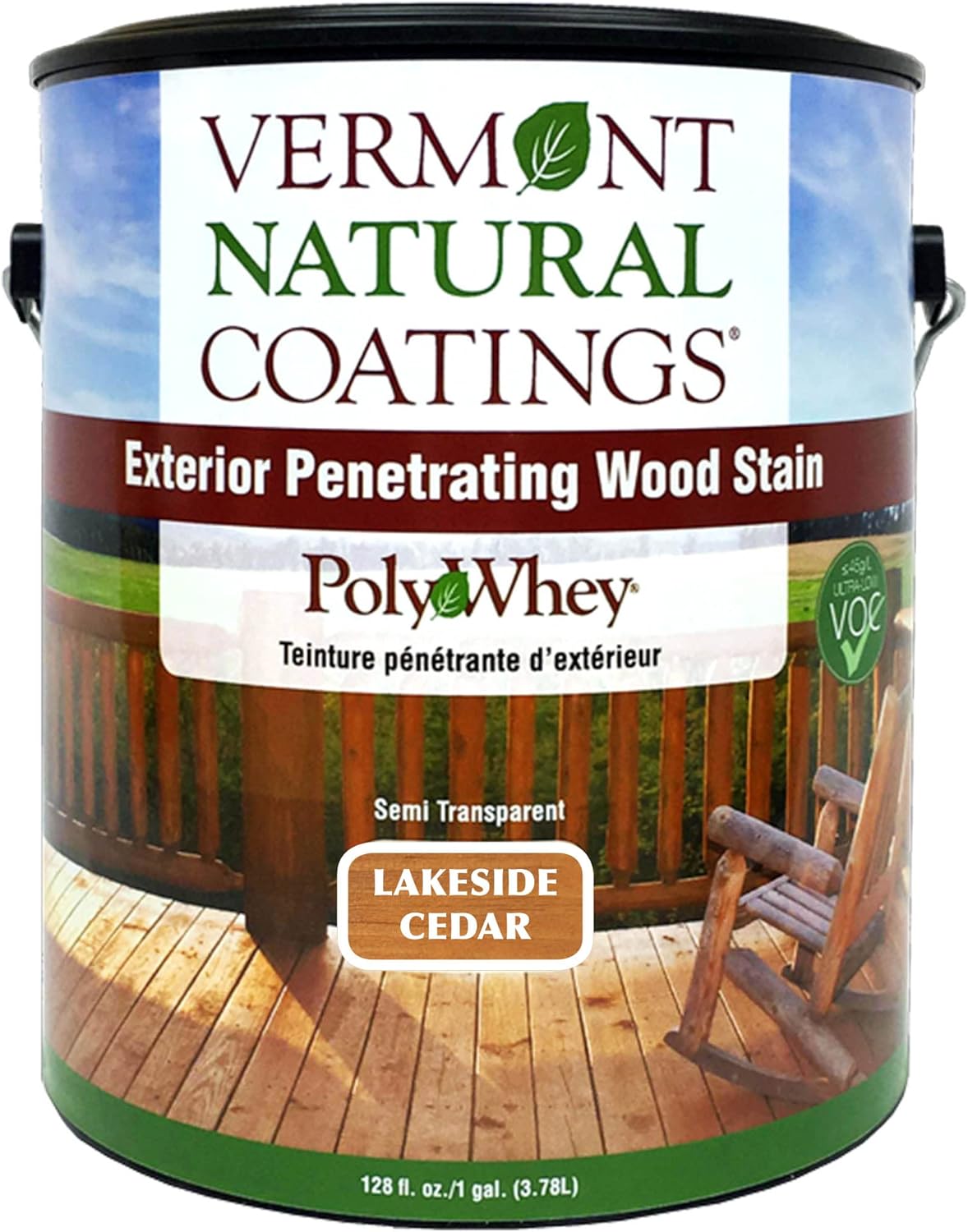 Vermont Natural Coatings PolyWhey Exterior Penetrating Stain - Lakeside Cedar - Gallon