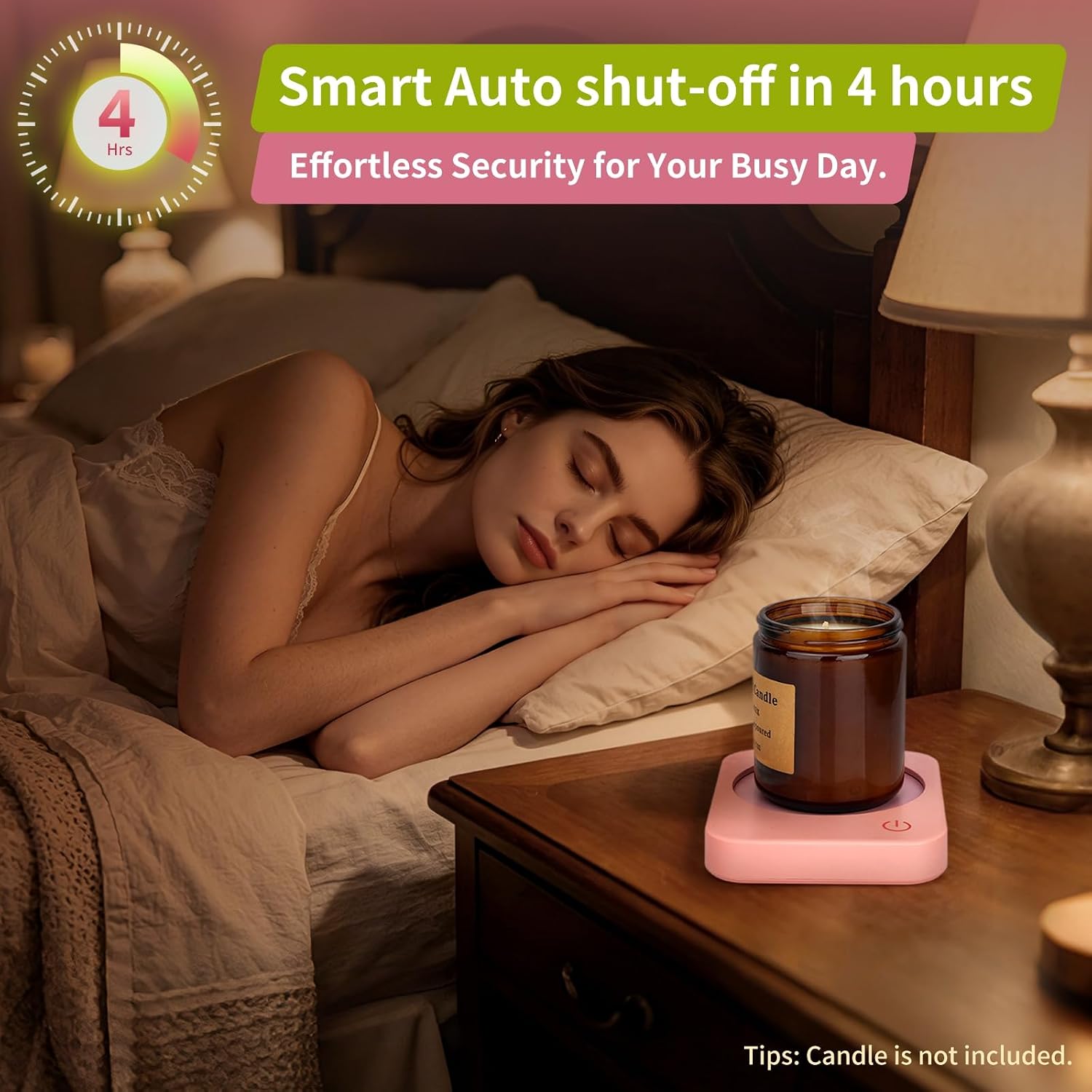 VOBAGA Coffee Mug Warmer for Desk with Auto Shut Off & 3-Temp Settings, Coffee Cup Warmer with Smart Safety Alert Home Office Accessory