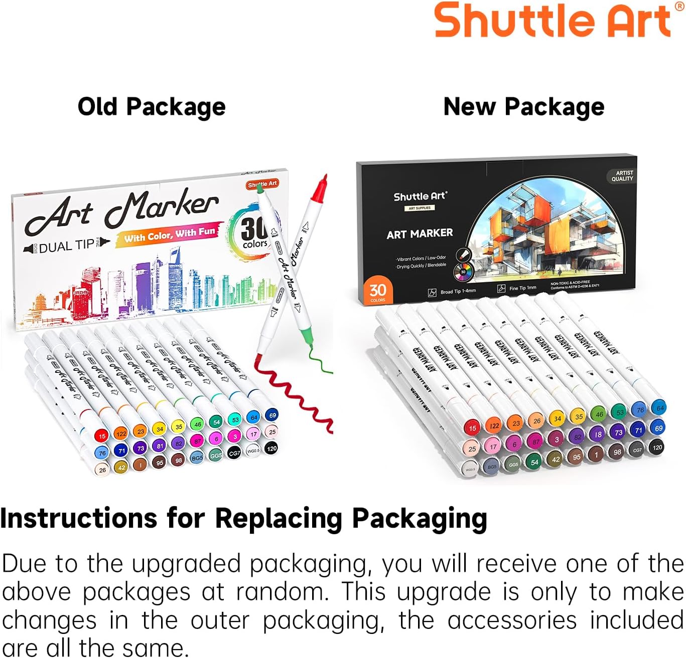 Shuttle Art 101 Colors Alcohol Markers