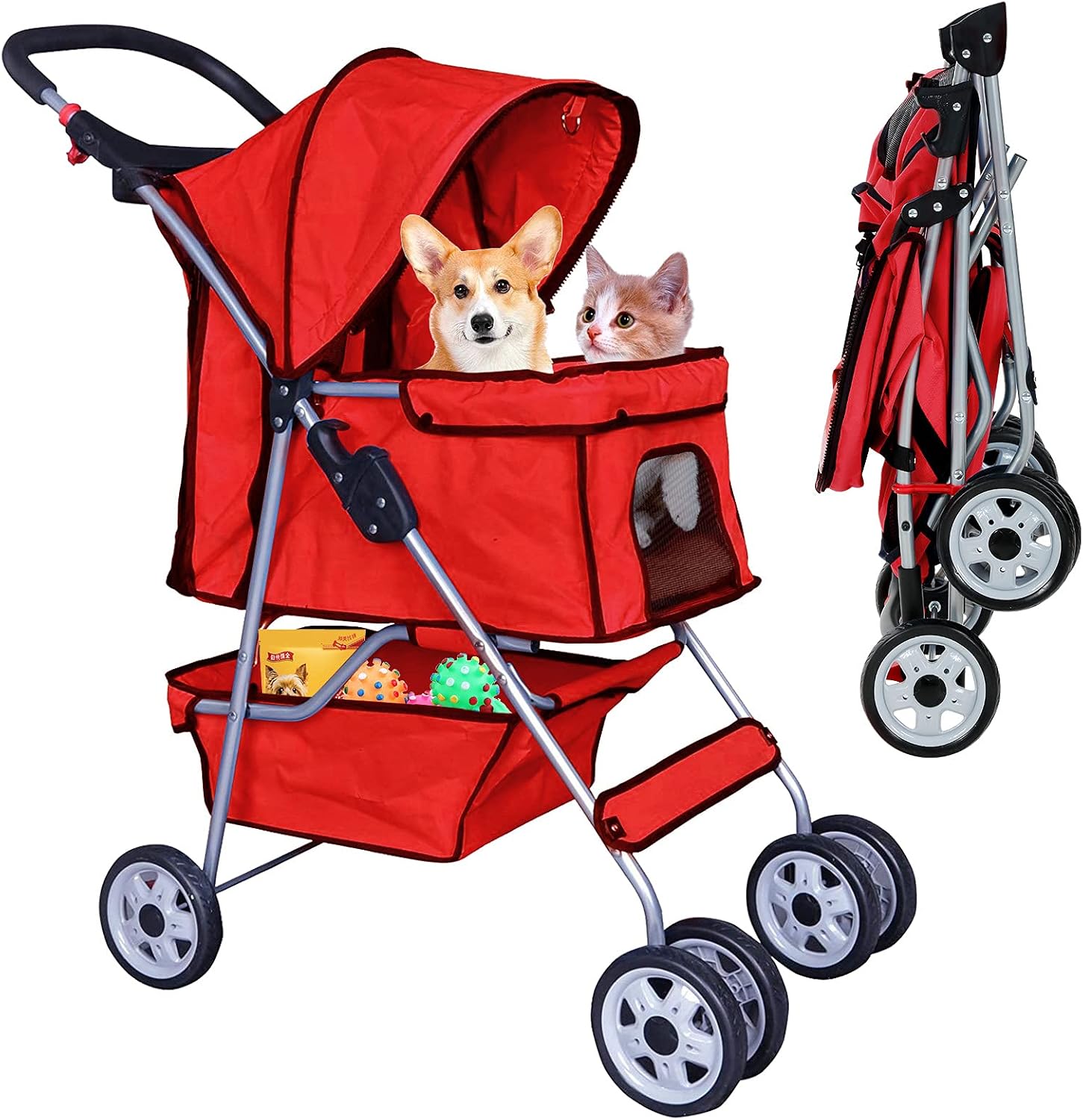 Best 4 Wheels Pet Stroller for Dog and Cat Stroller