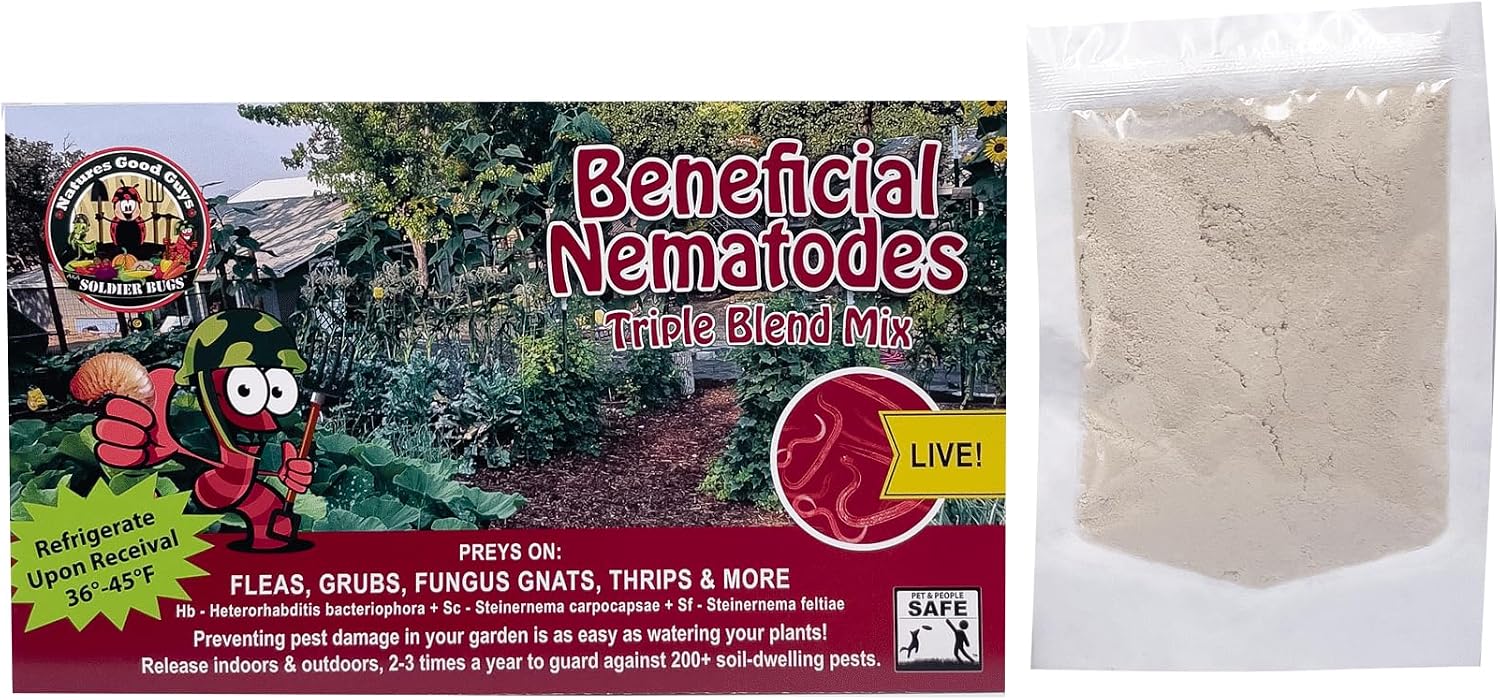NaturesGoodGuys - Triple Blend Beneficial Nematodes HB+SC+SF (50 Million)