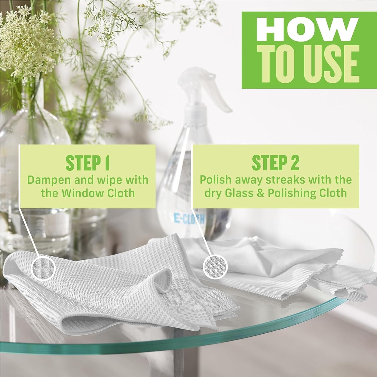E-Cloth Window and Glass Cleaner Kit, Just Add Water - 1 Kit