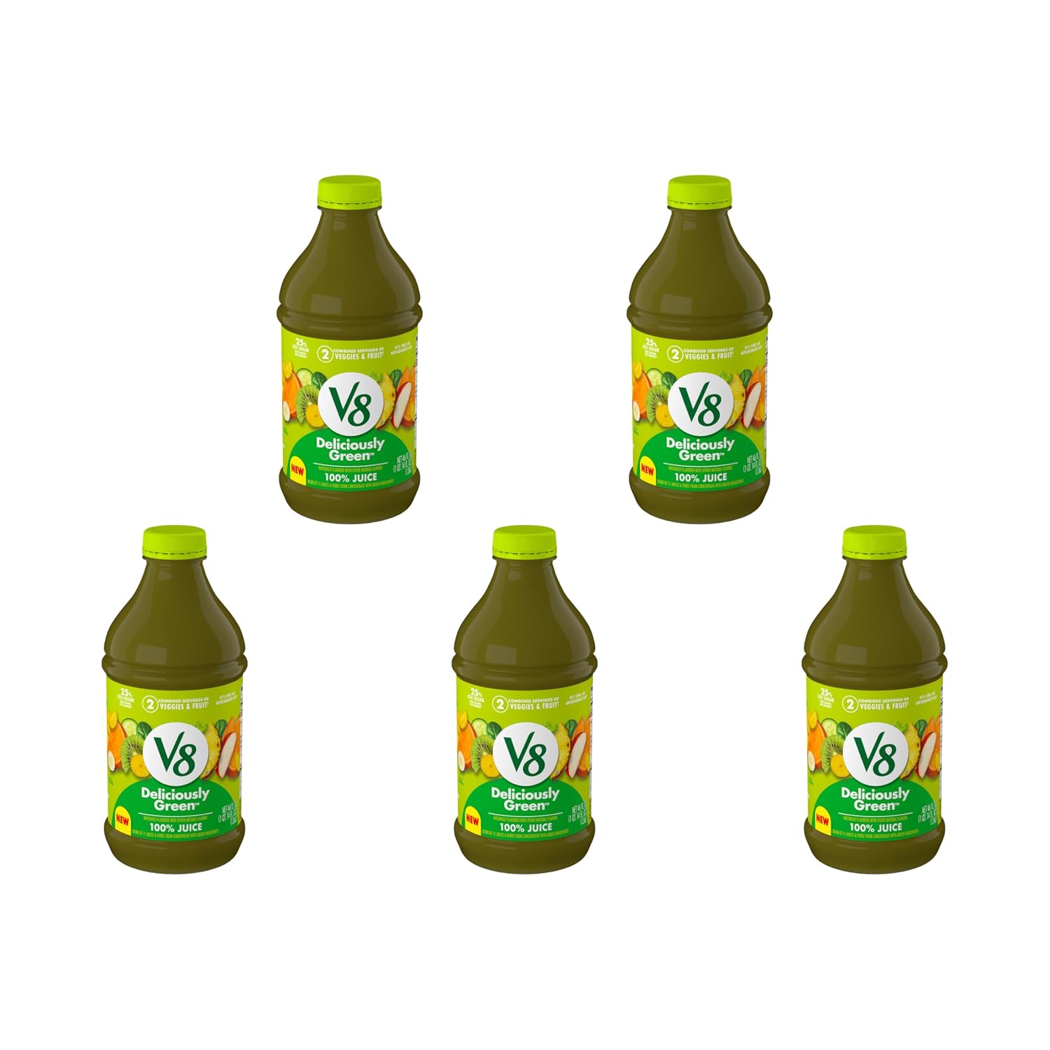V8 Blends 100% Juice Pomegranate Blueberry Juice, Fruit and Vegetable Juice Blend, 46 Fl Oz Bottle