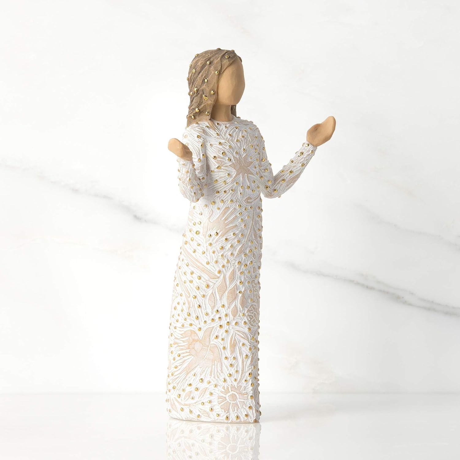 Willow Tree Everyday Blessings, Sculpted Hand-Painted Figure with Gold Leaf | Cast from a Susan Lordi Original Carving