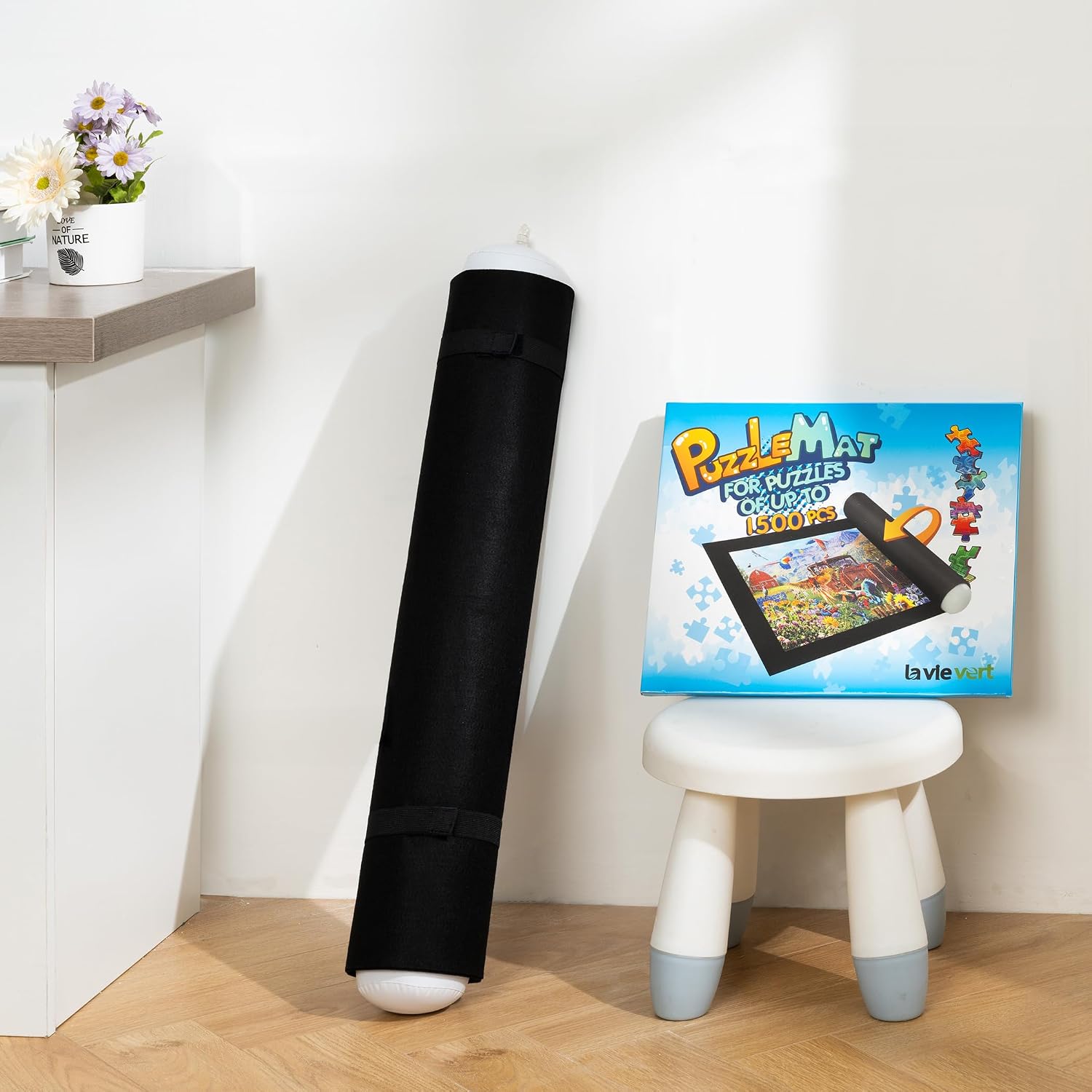 Lavievert 1500 Piece Jigsaw Puzzle Mat Roll Up, Portable Board for Adults