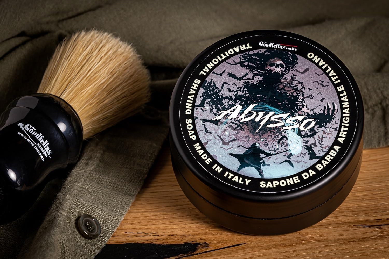 Goodfellas' Smile Abysso Shaving Soap, Made in Italy