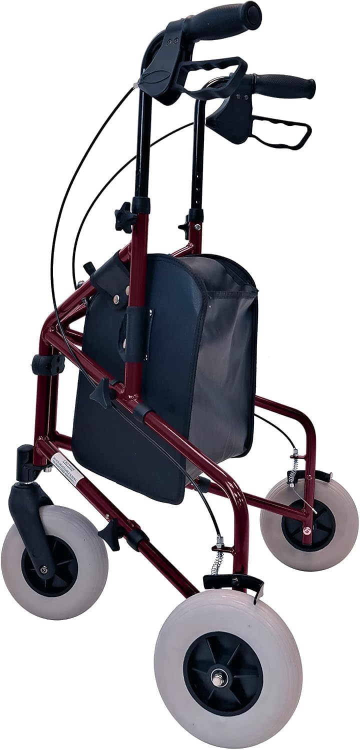 Freedom Lightweight Retractable 3 Wheel Walker with Balloon Tires