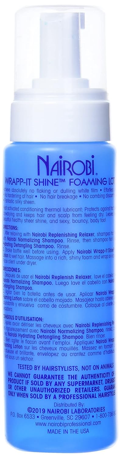 Nairobi Wrapp-It Shine Foaming Lotion, 8 Ounce